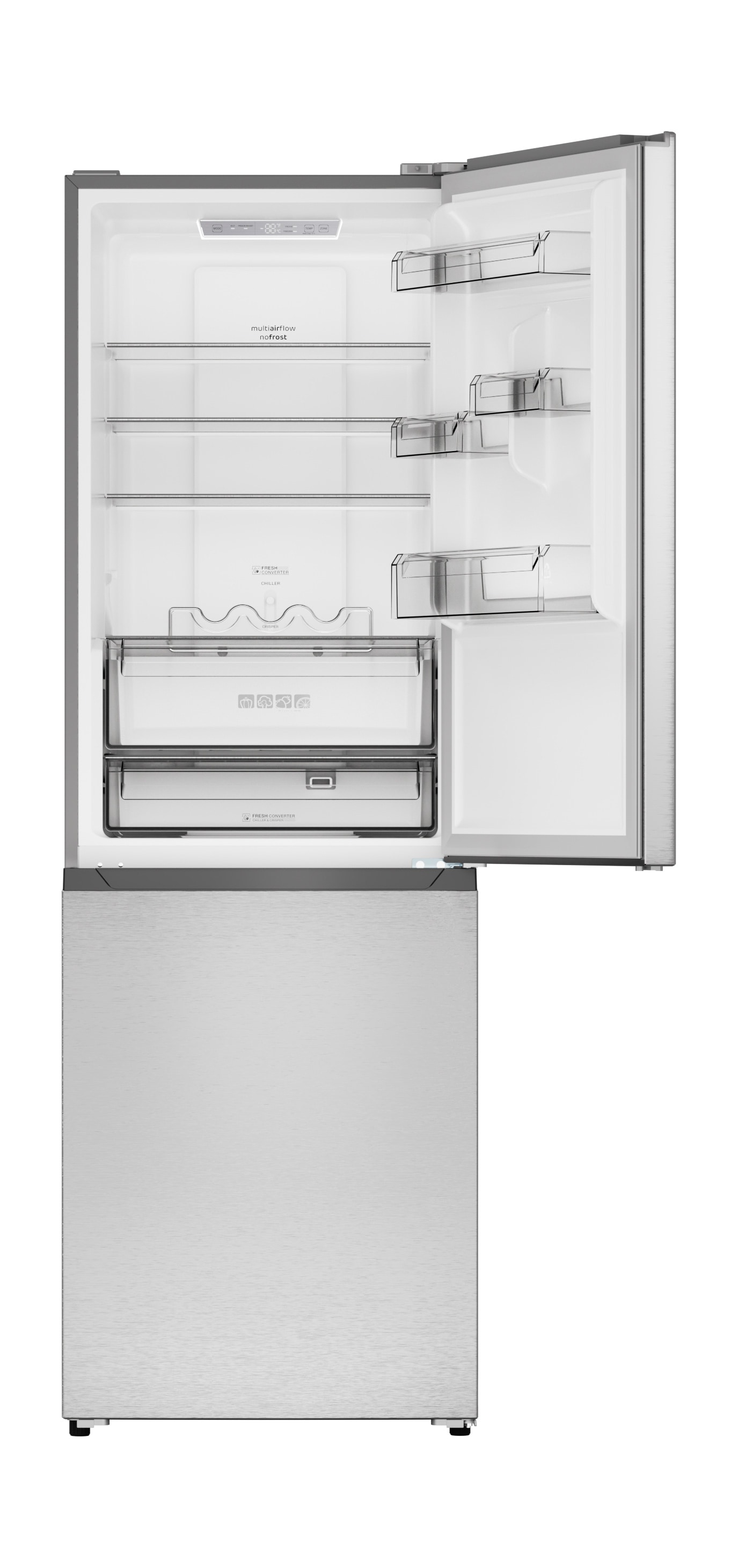 Sharp 11.5-cu ft Bottom-Freezer Refrigerator in ENERGY the STAR Refrigerators (Stainless department at Bottom-Freezer Steel)