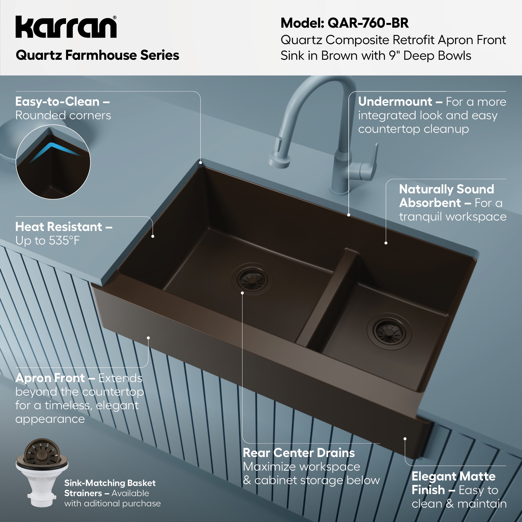 Karran QAR-760-BR Kitchen-Sinks - Thumbnail View #4
