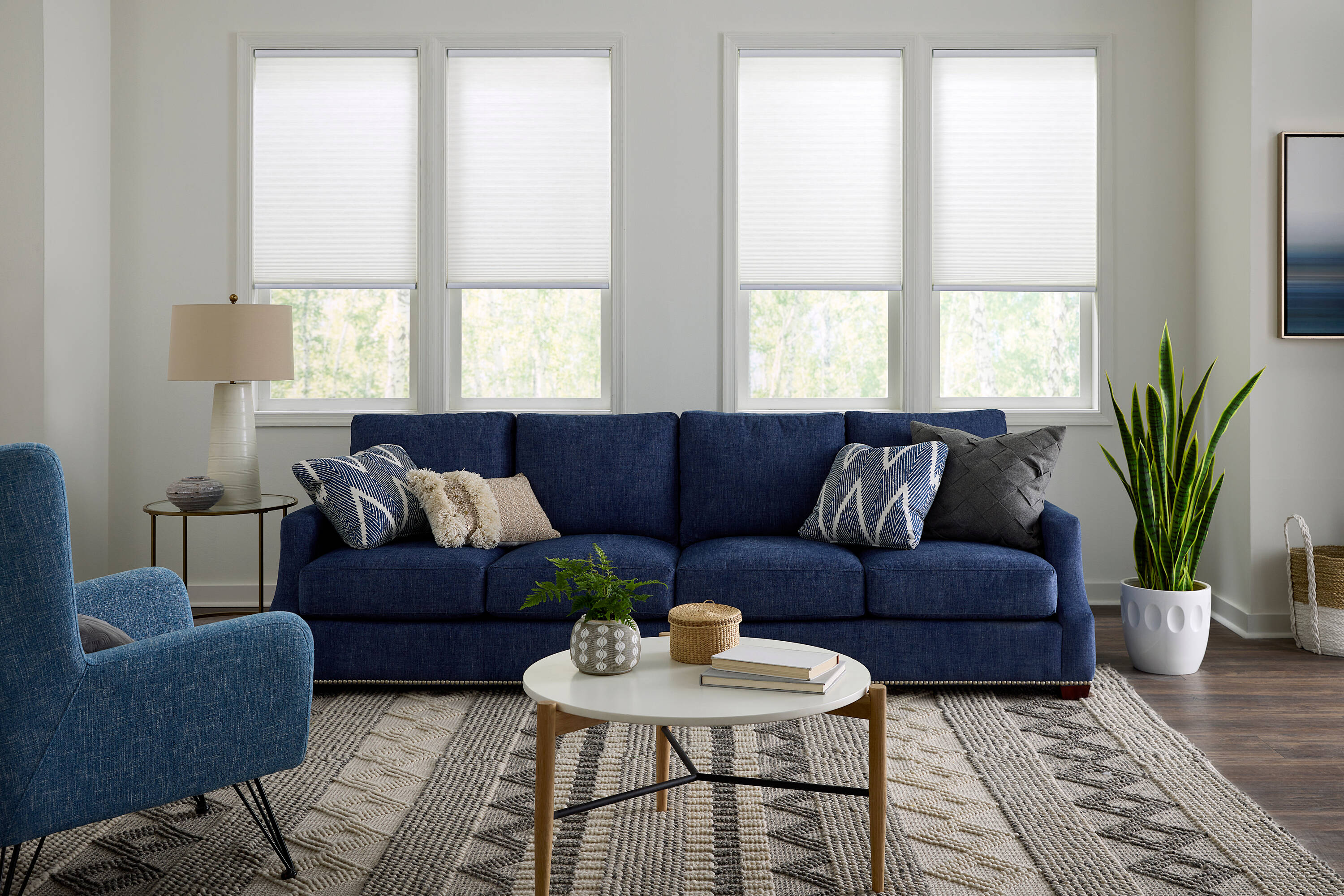 LEVOLOR 26-in x 72-in Snow Light Filtering Cordless Cellular shade Shade