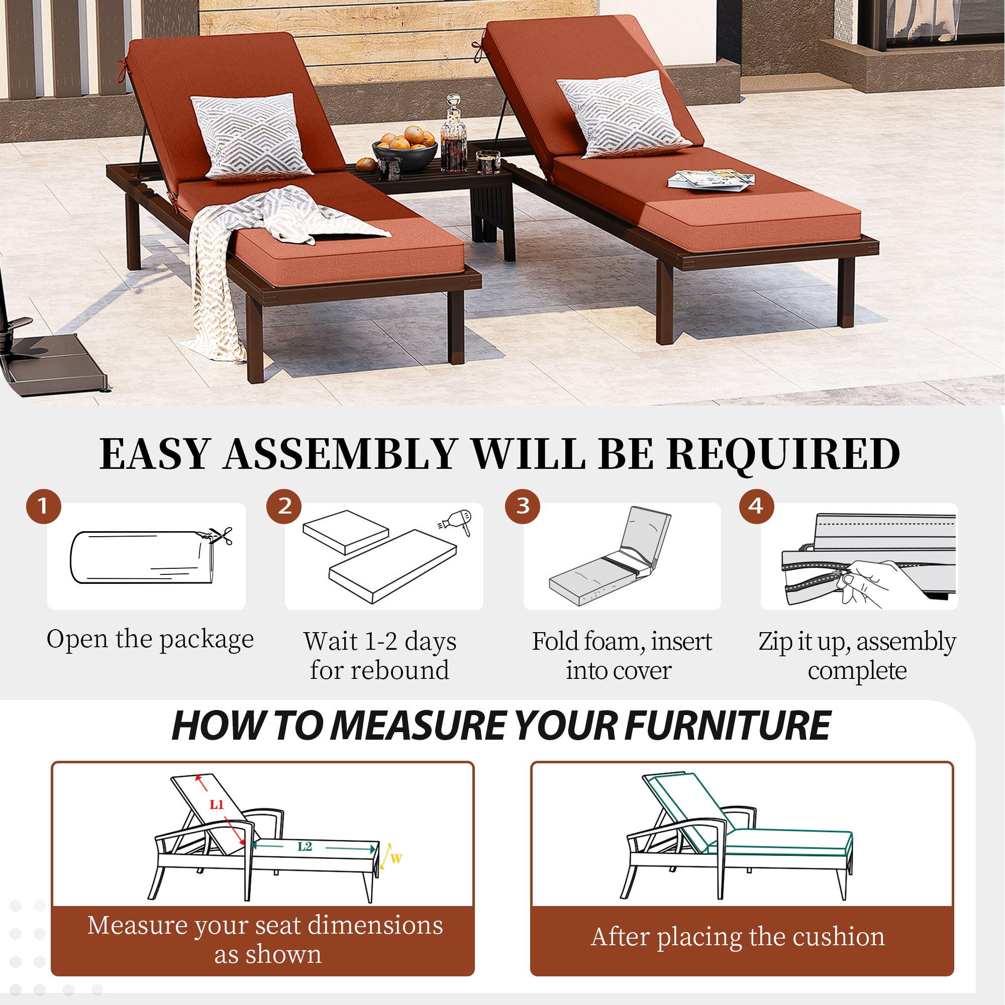 AAAAAcessories DL-TY-MI-72-2 Patio-Furniture-Cushions - View #9