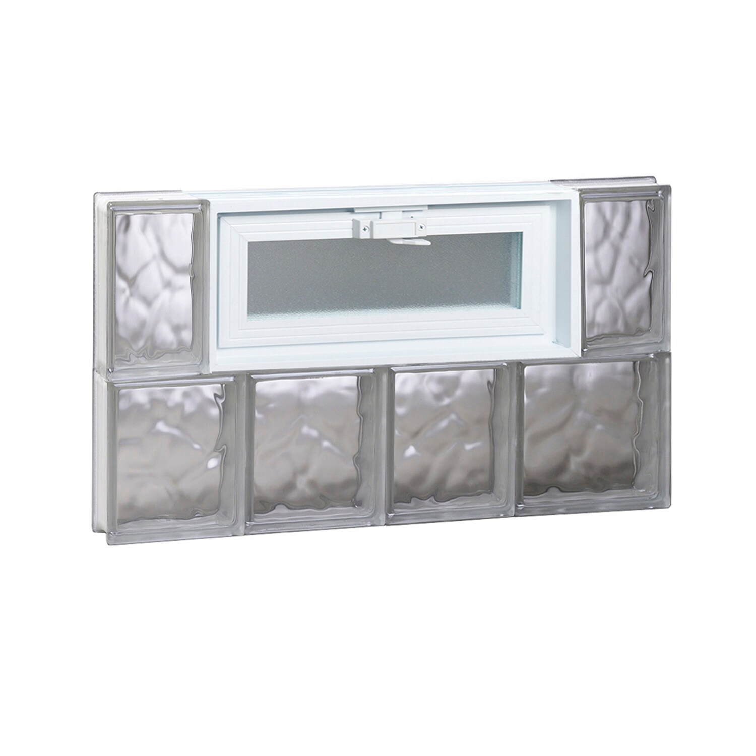 REDI2SET Wavy Glass 25-in X 15.5-in Frameless Replacement Glass Block ...