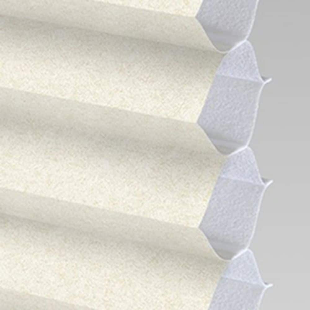 allen + roth 504580 Misty Cream Light filtering Polycotton Single Cellular shade swatch