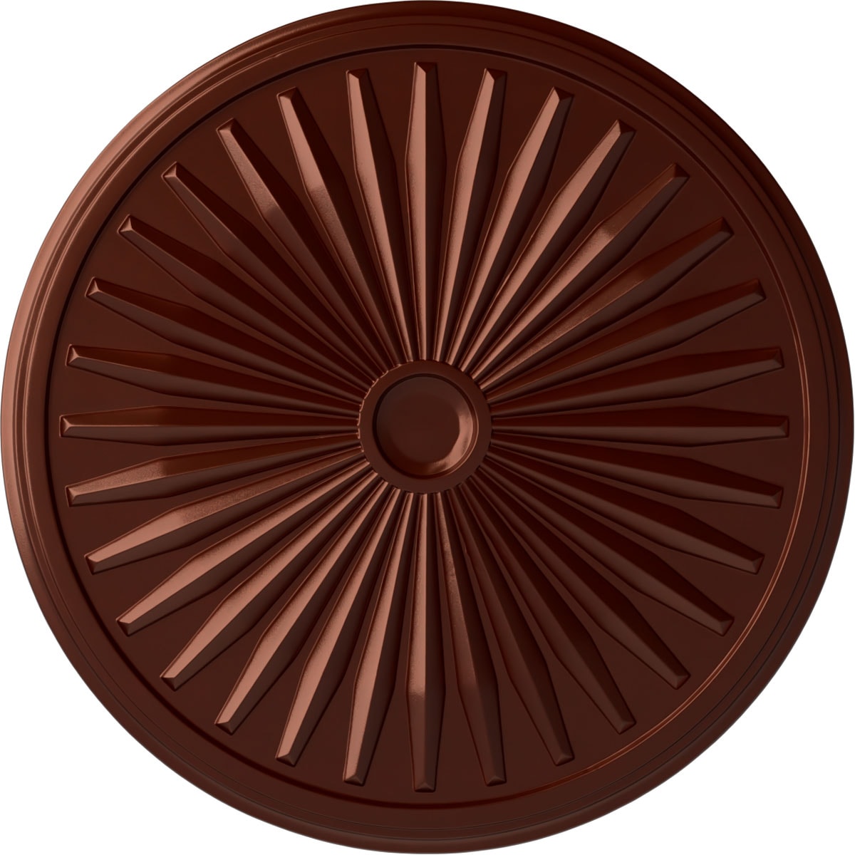 Ekena Millwork CM33LEACS Leandros 33.125-in W x 33.125-in L Painted Antique Copper Polyurethane Whole Ceiling Medallion