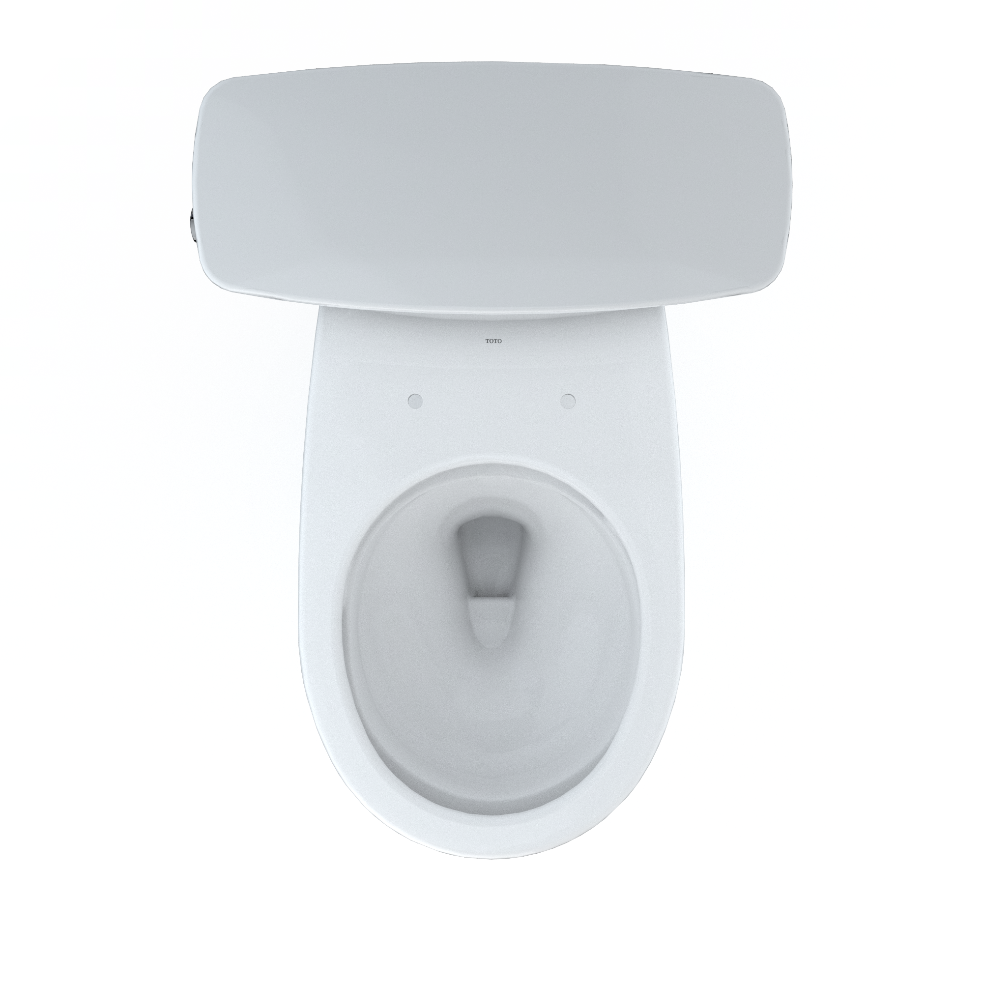 Round Bone Vitreous China Two-Piece Toilet with Tornado Flush