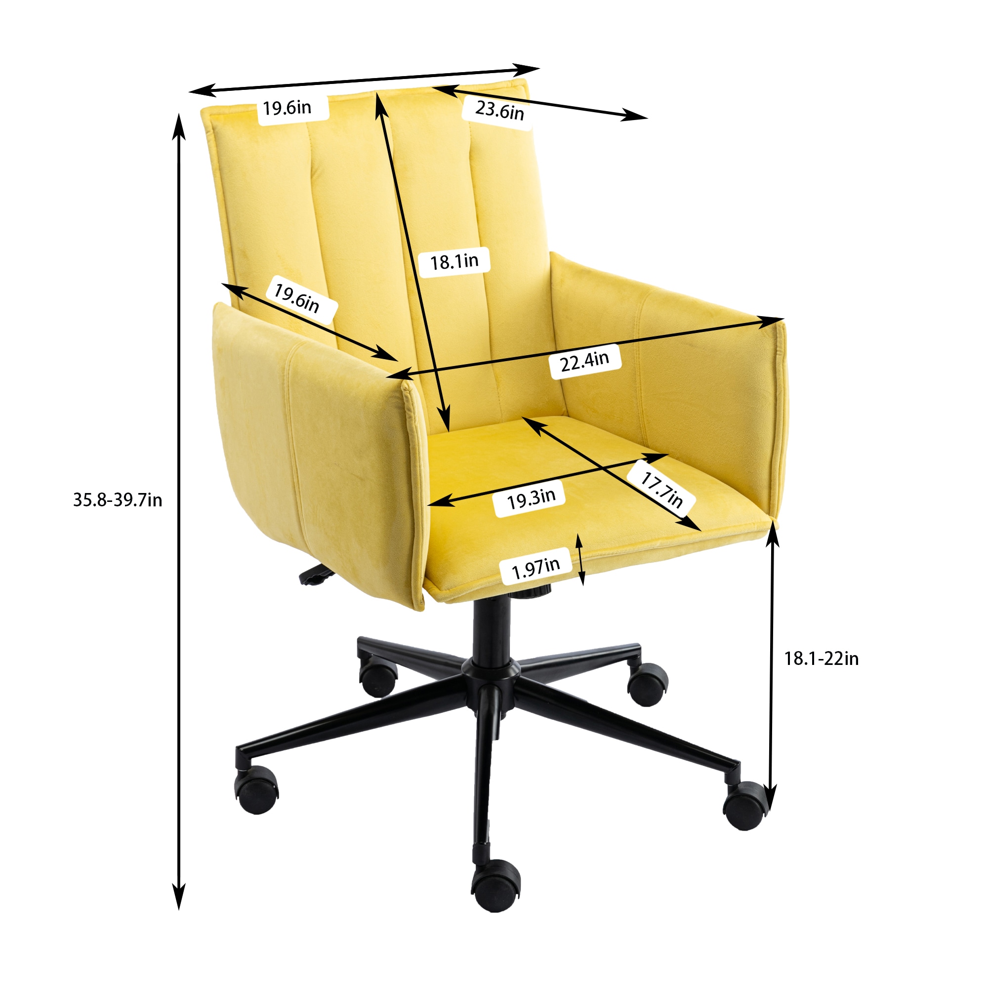 Clihome HM-W212-80 Office-Chairs - View #5