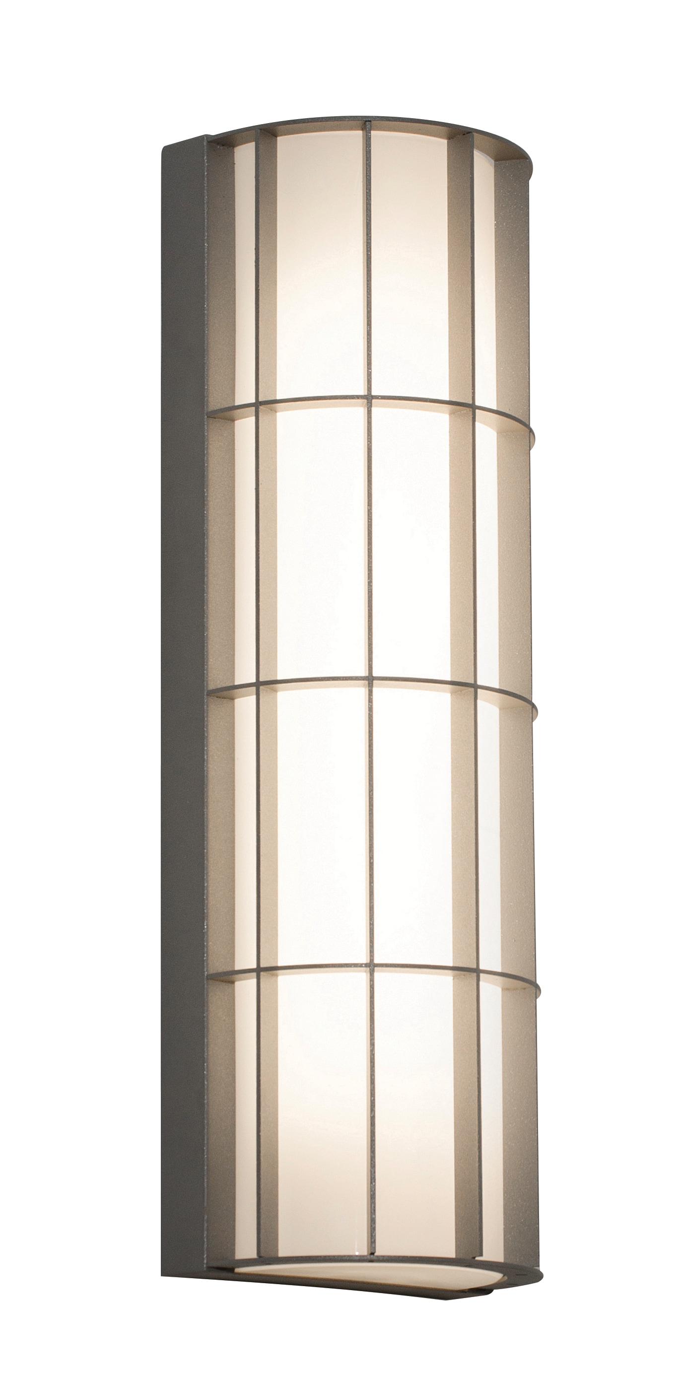 AFX BDWW041423LAJD2TG Broadway 4.5-in W 1 -Light Gray Transitional Integrated LED Wall Sconce