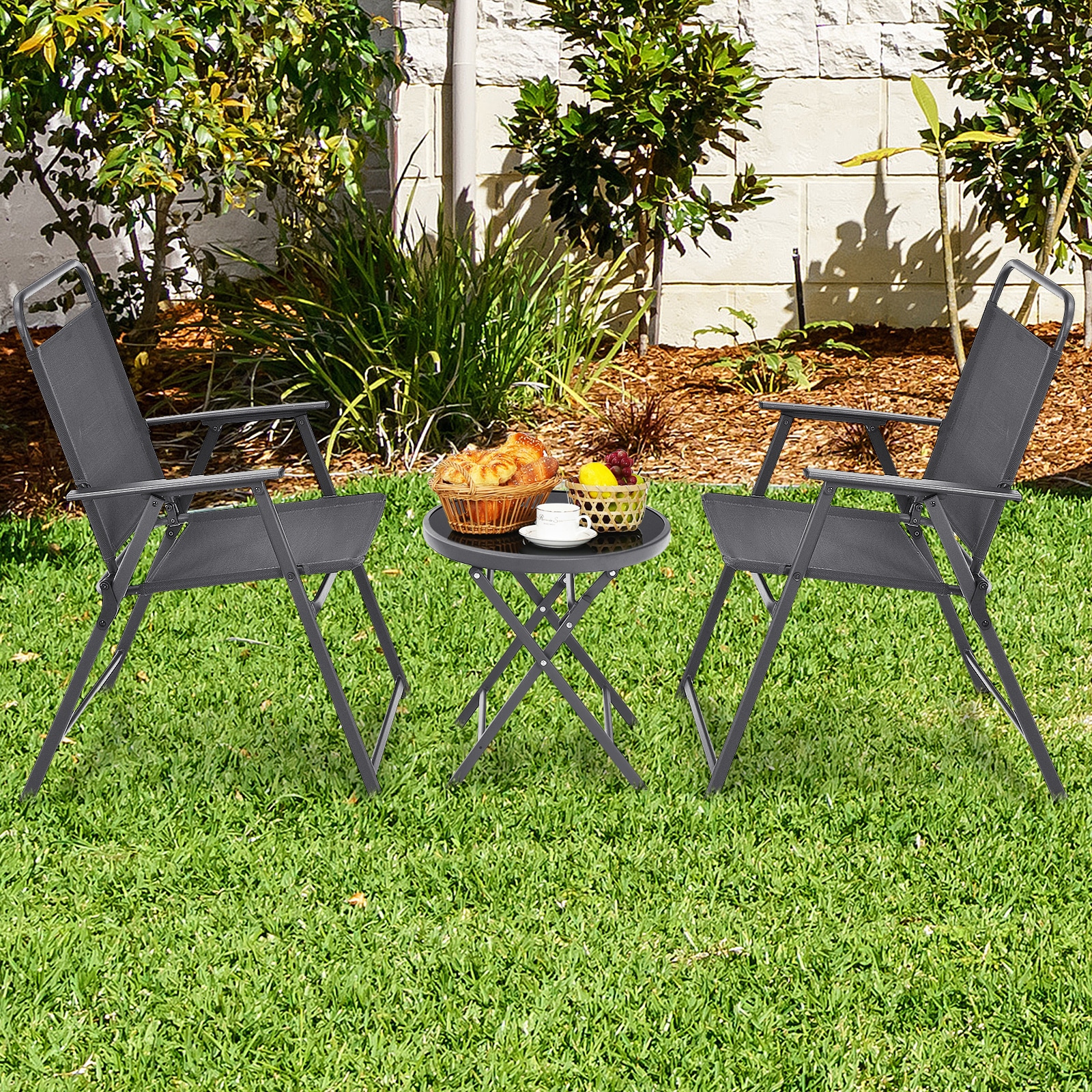 WELLFOR TDGN10092GR Patio-Conversation-Sets - View #2