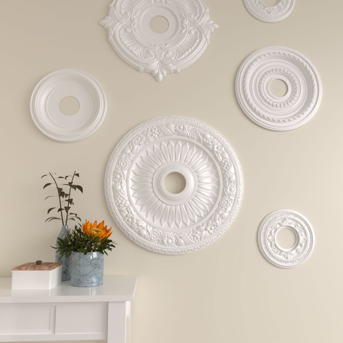 Ekena Millwork CM23BE Ceiling-Medallions - View #7