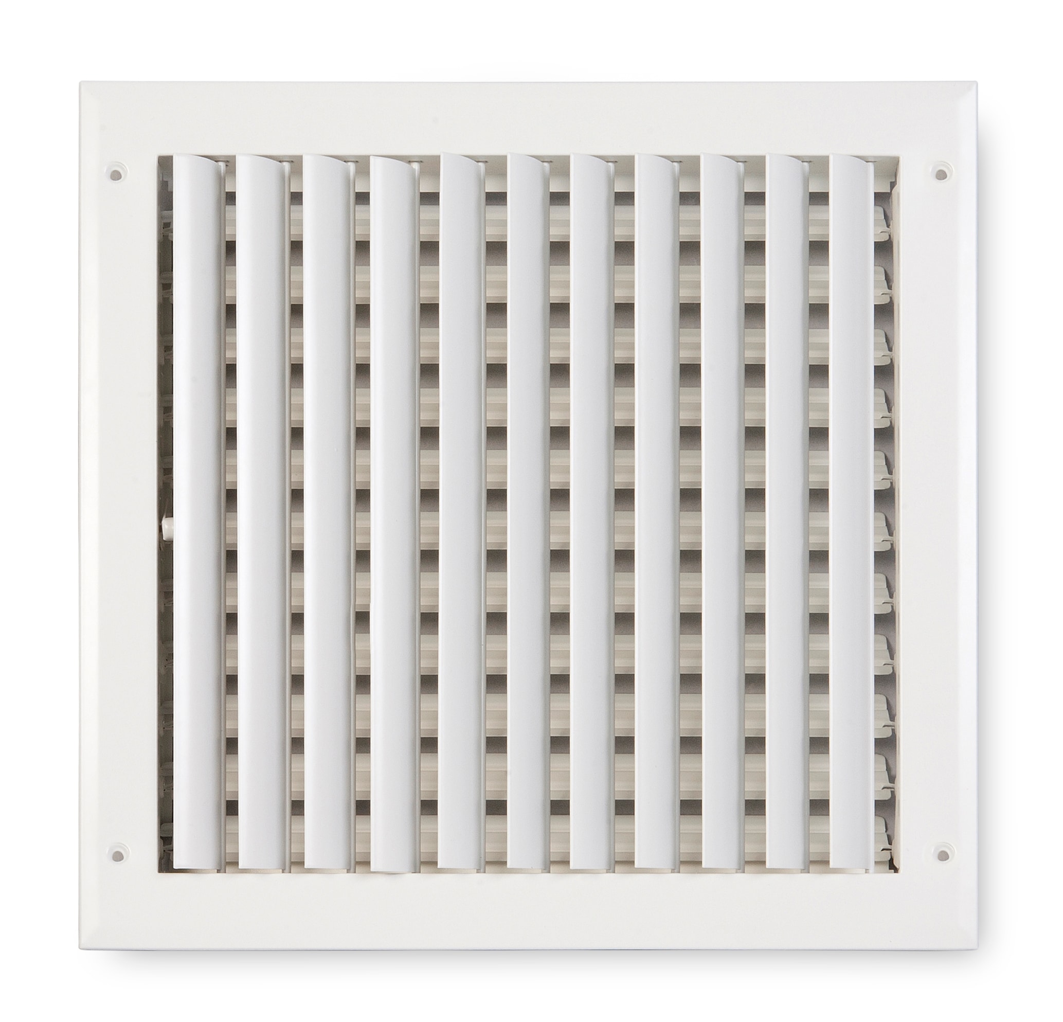 Accord Ventilation 2811208WH 12-in x 8-in 1-way Curved Aluminum White Sidewall/Ceiling Register