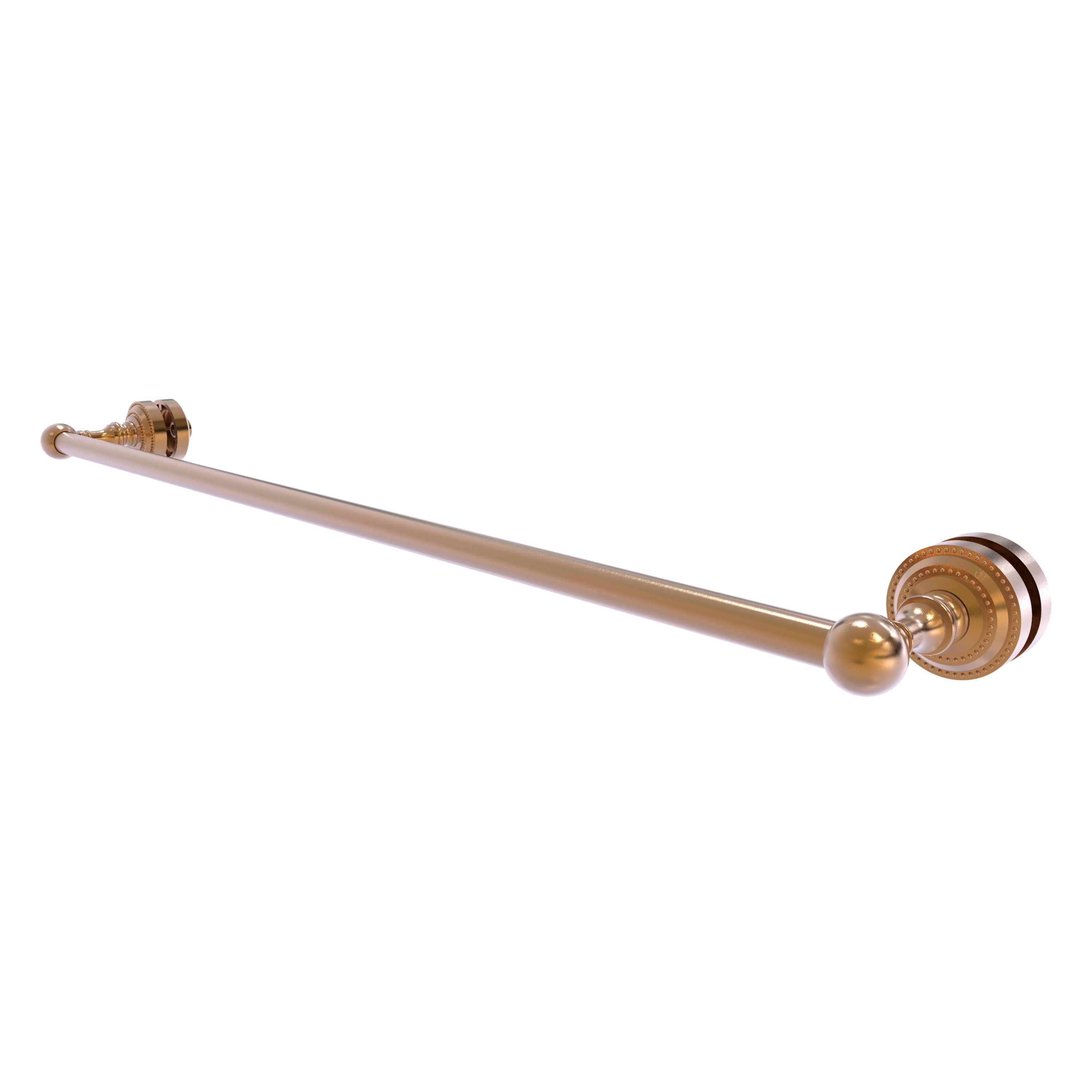 Allied Brass DT-41-SM-30-BBR Dottingham 30-in Brushed Bronze Wall mount Single Towel Bar