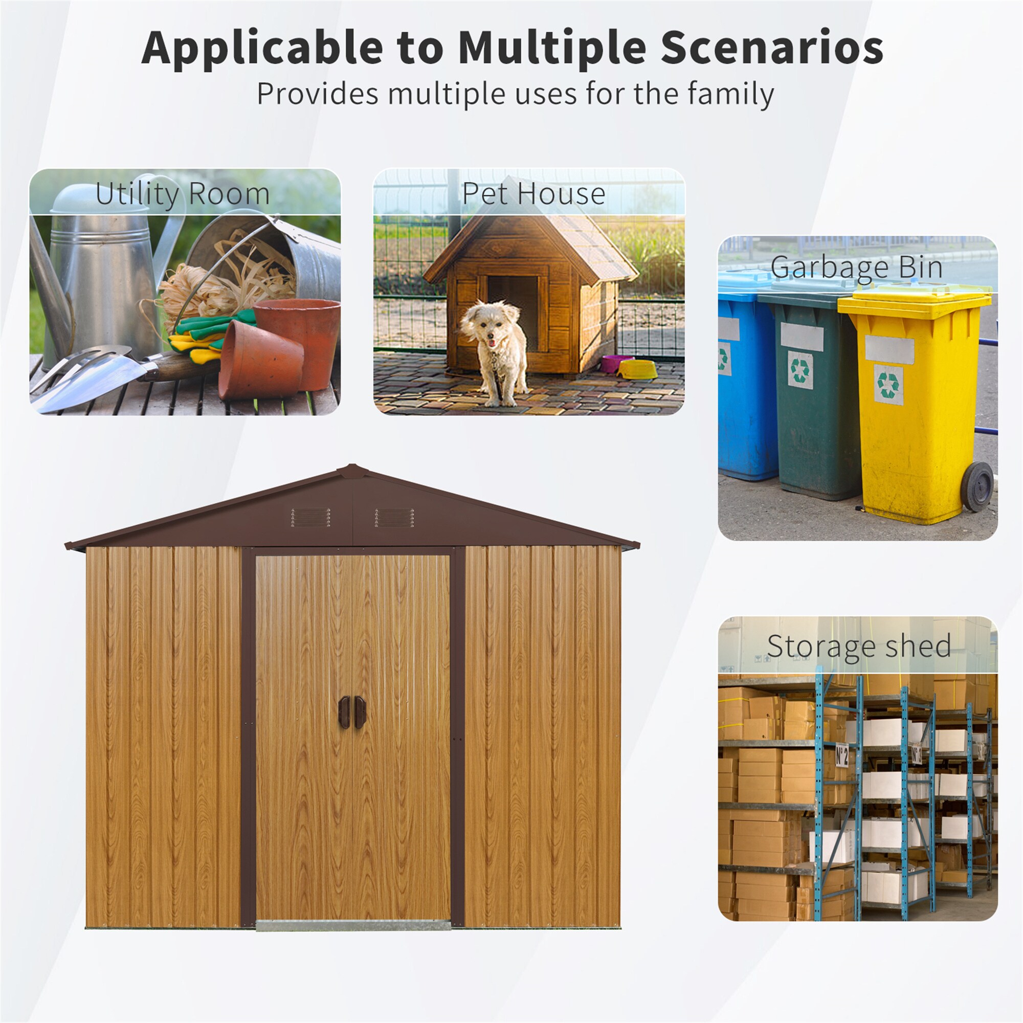BABOOM BOM-33745G-OR Metal-Storage-Buildings-Sheds - View #8