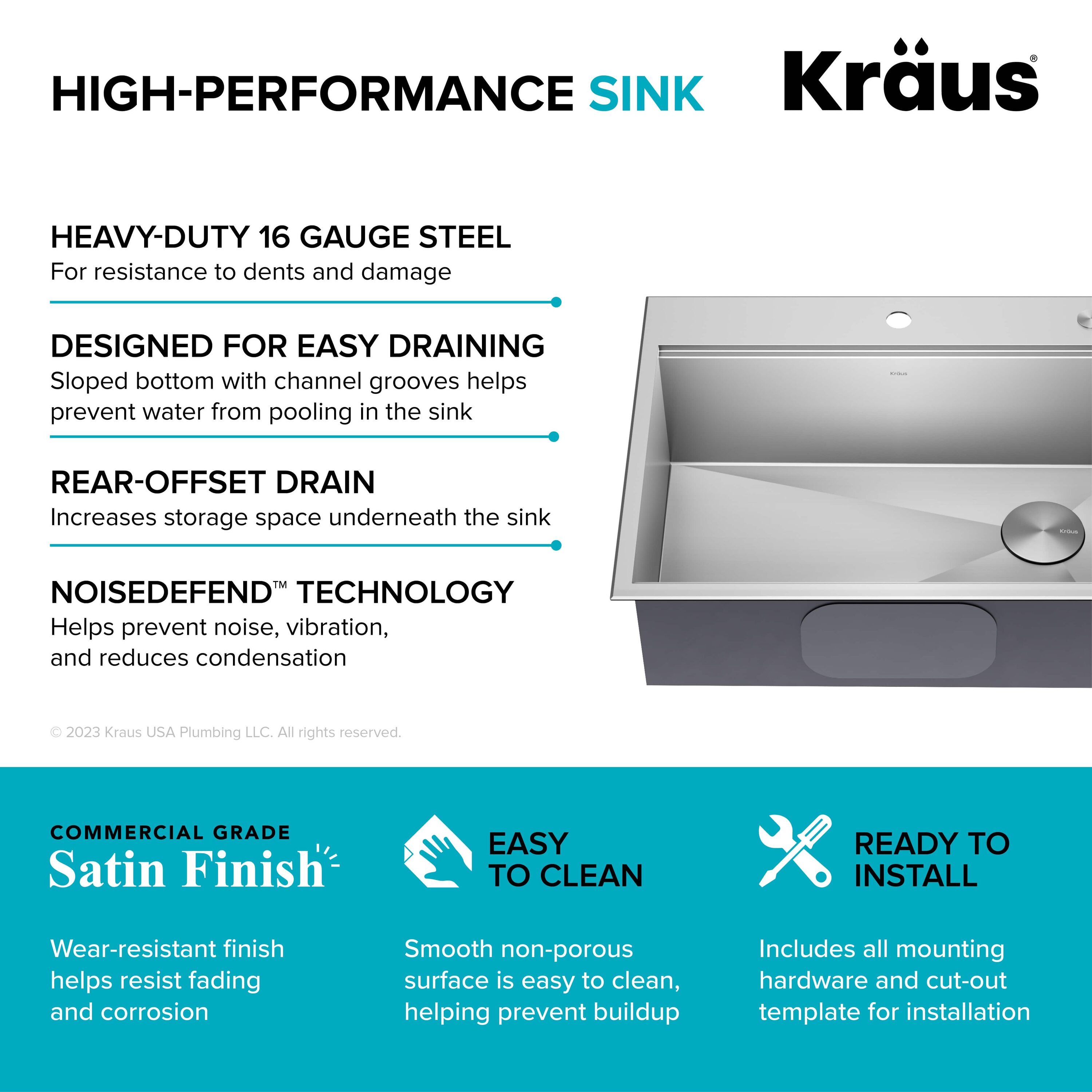 Kraus KWT310-28 Kitchen-Sinks - View #12