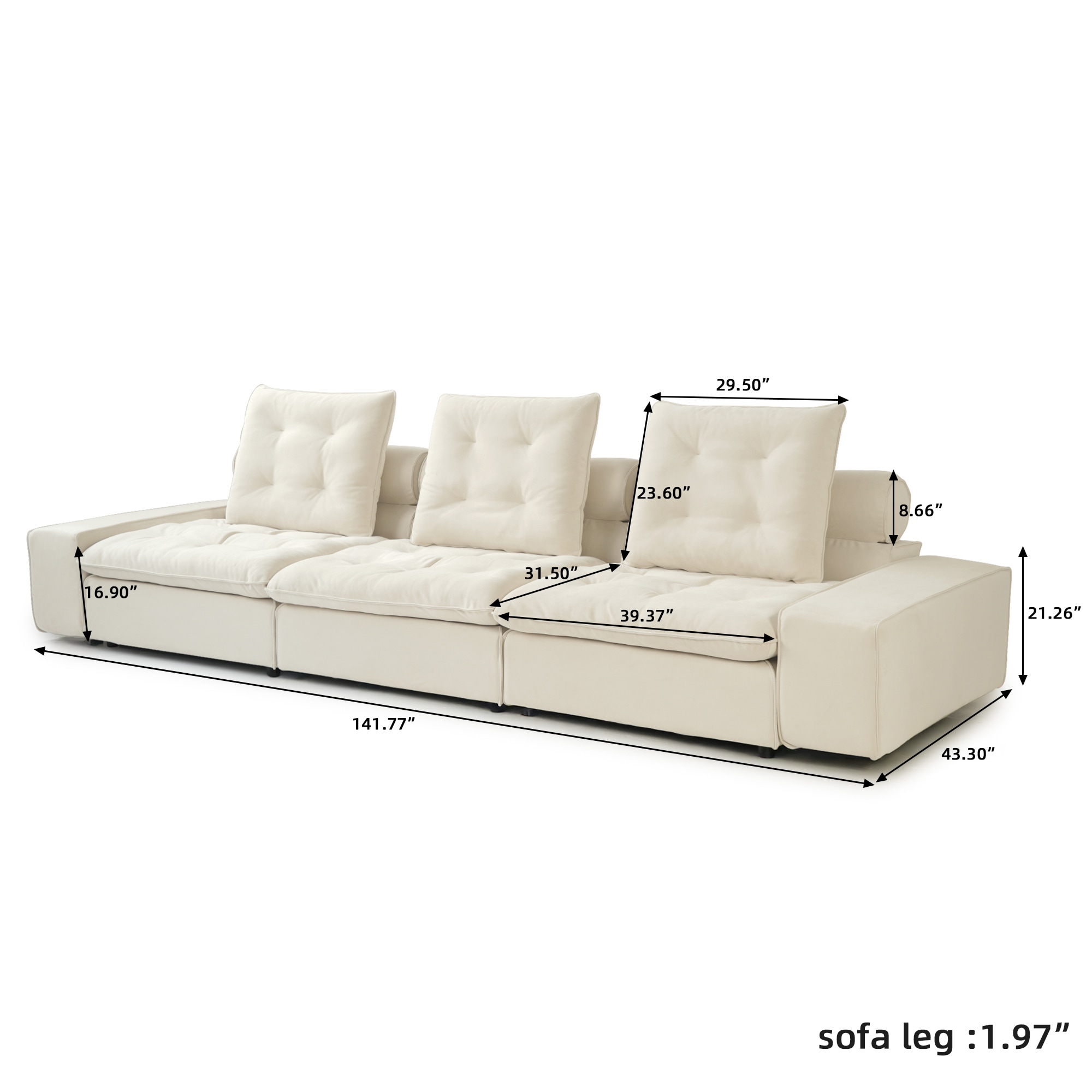 BuotiqHom DH-S3-136BE Sofas-Loveseats - View #9