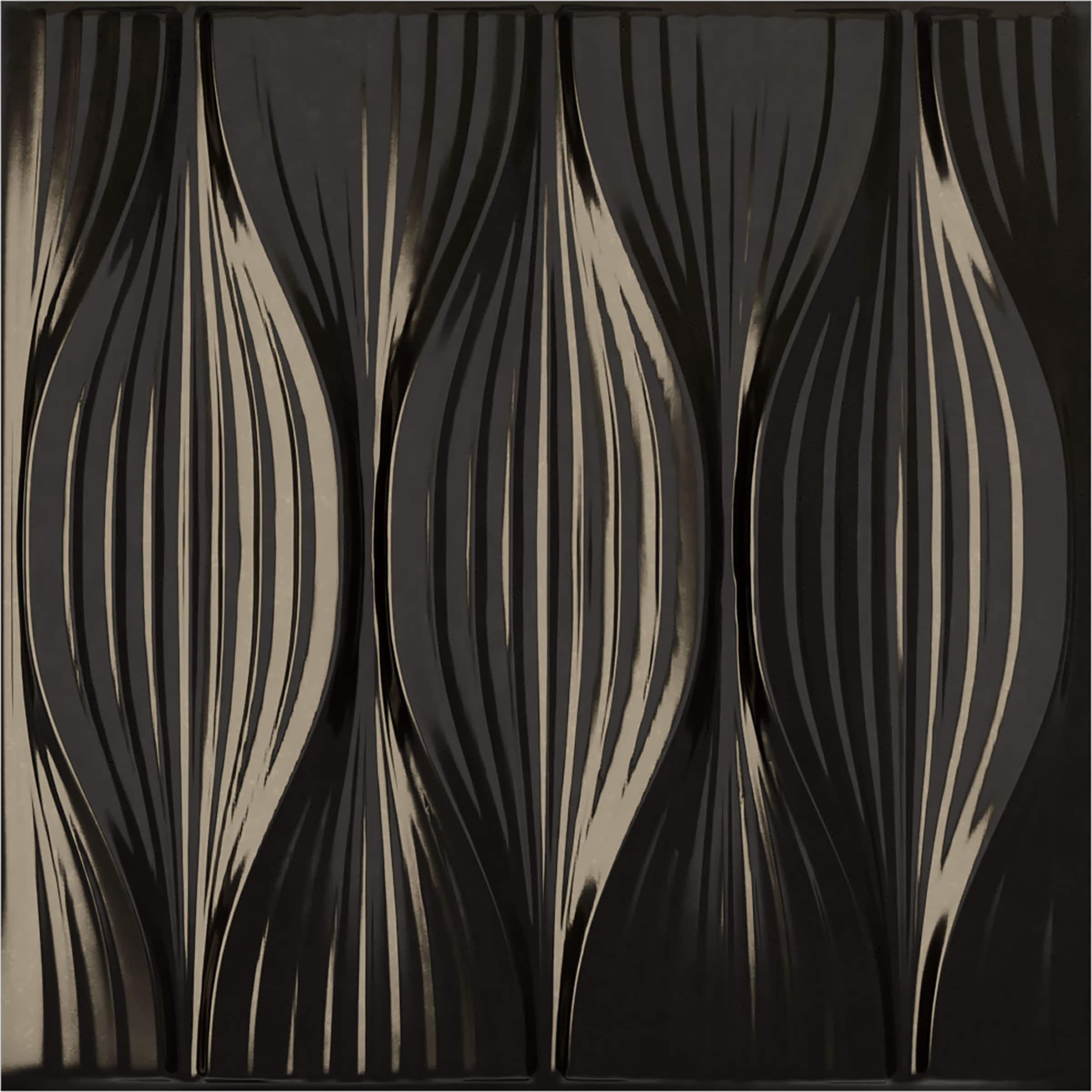 Ekena Millwork WP20X20WWECA 19-5/8-in x 19-5/8-in Embossed Paintable/Stainable Black PVC Wall Panel (