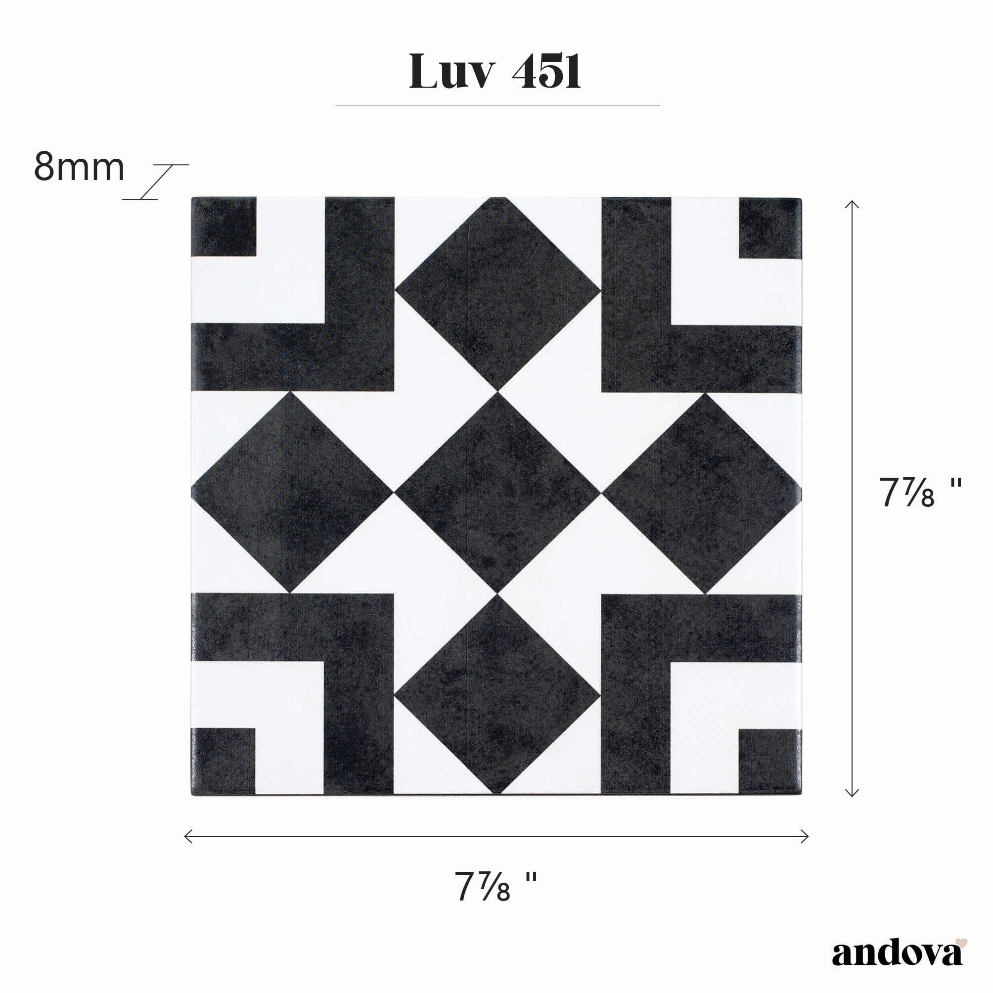 Andova Tiles ANDLUV451 Ceramic-Tile - View #11