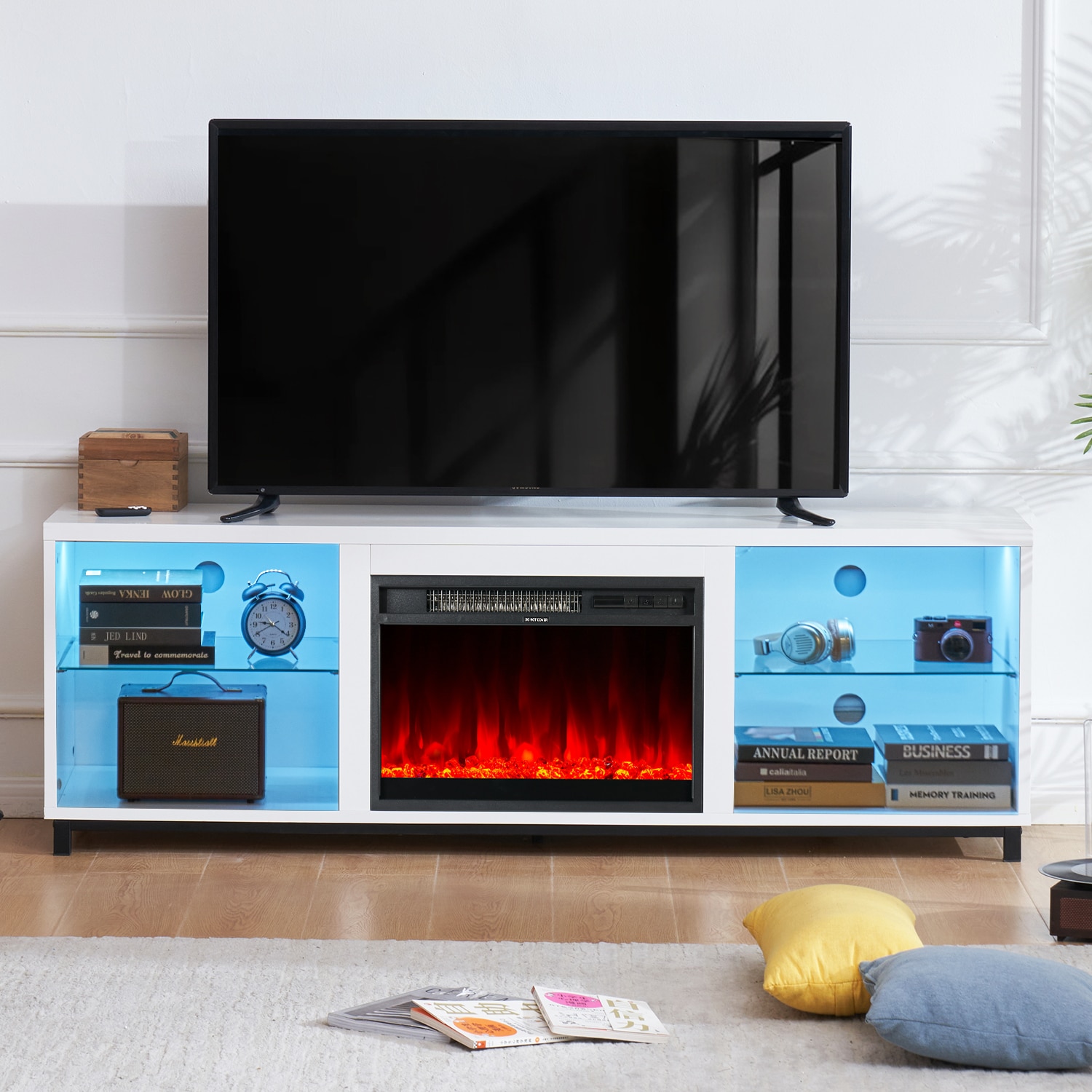 AOXUN H21017WH+H20021 Electric-Fireplaces - View #8
