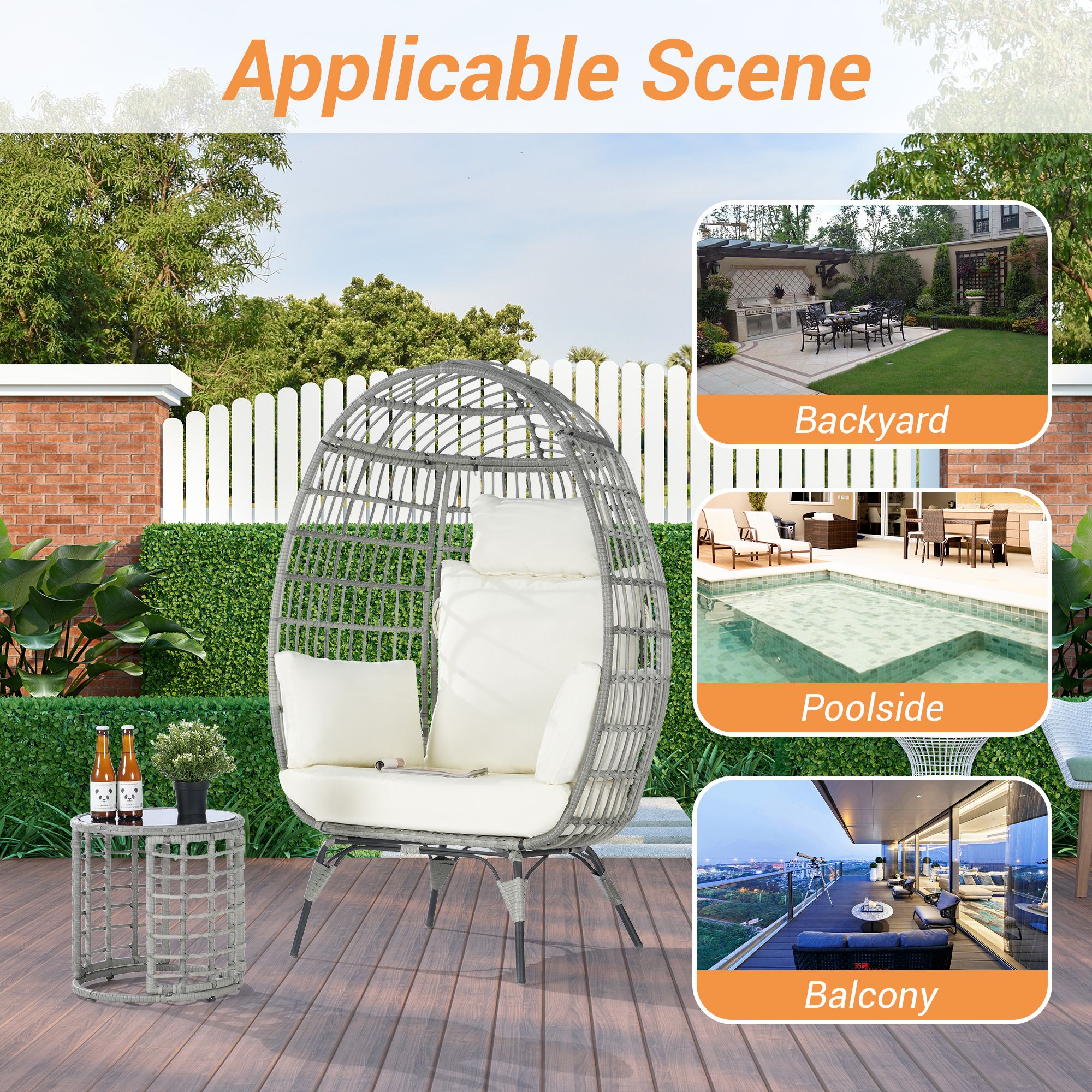 SANSTAR L-JDC61BE-3P Patio-Conversation-Sets - View #5
