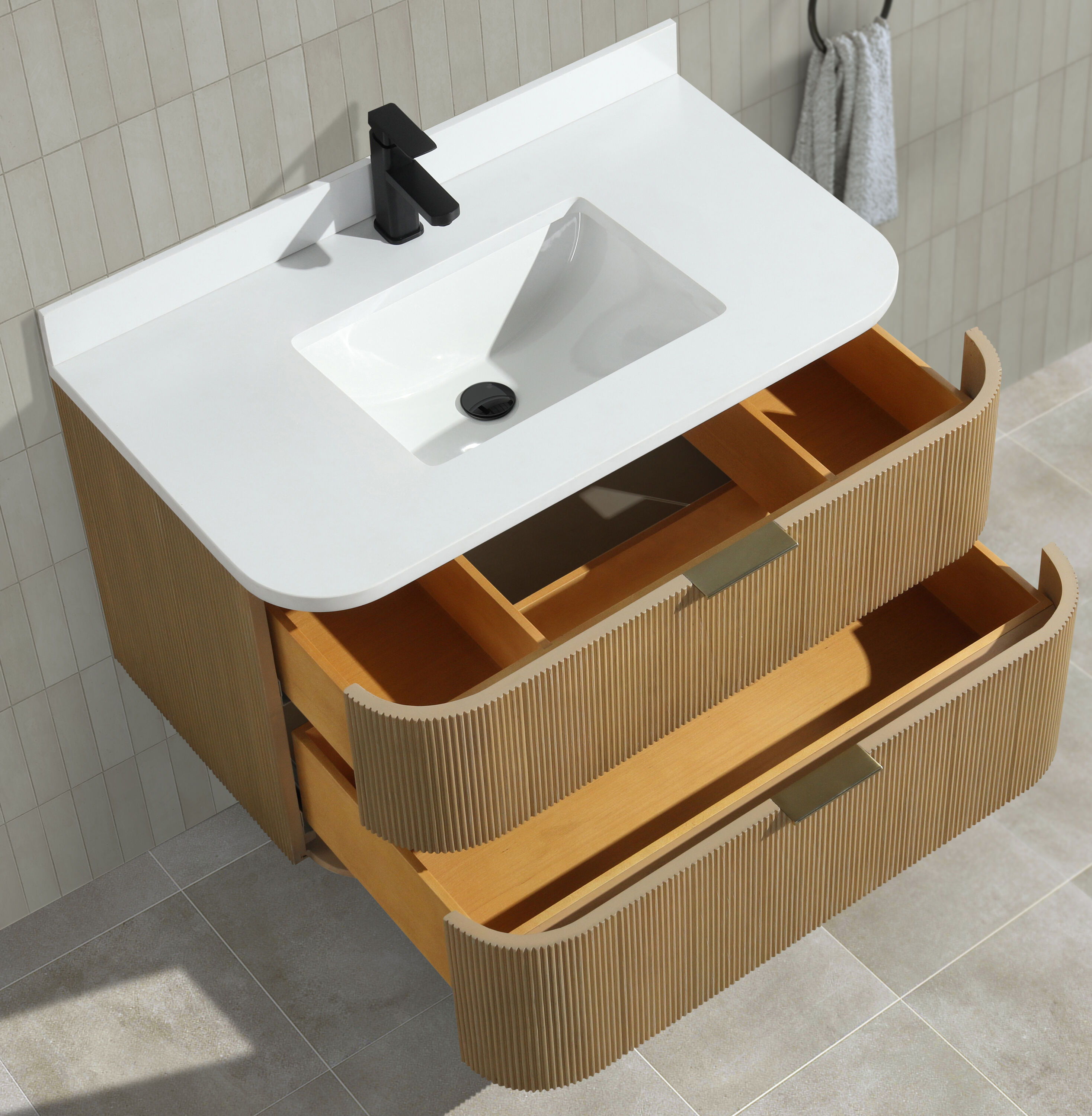 Ari Kitchen & Bath AKB-CHANTAL-36-OAK Bath-Vanity-Combo - View #12
