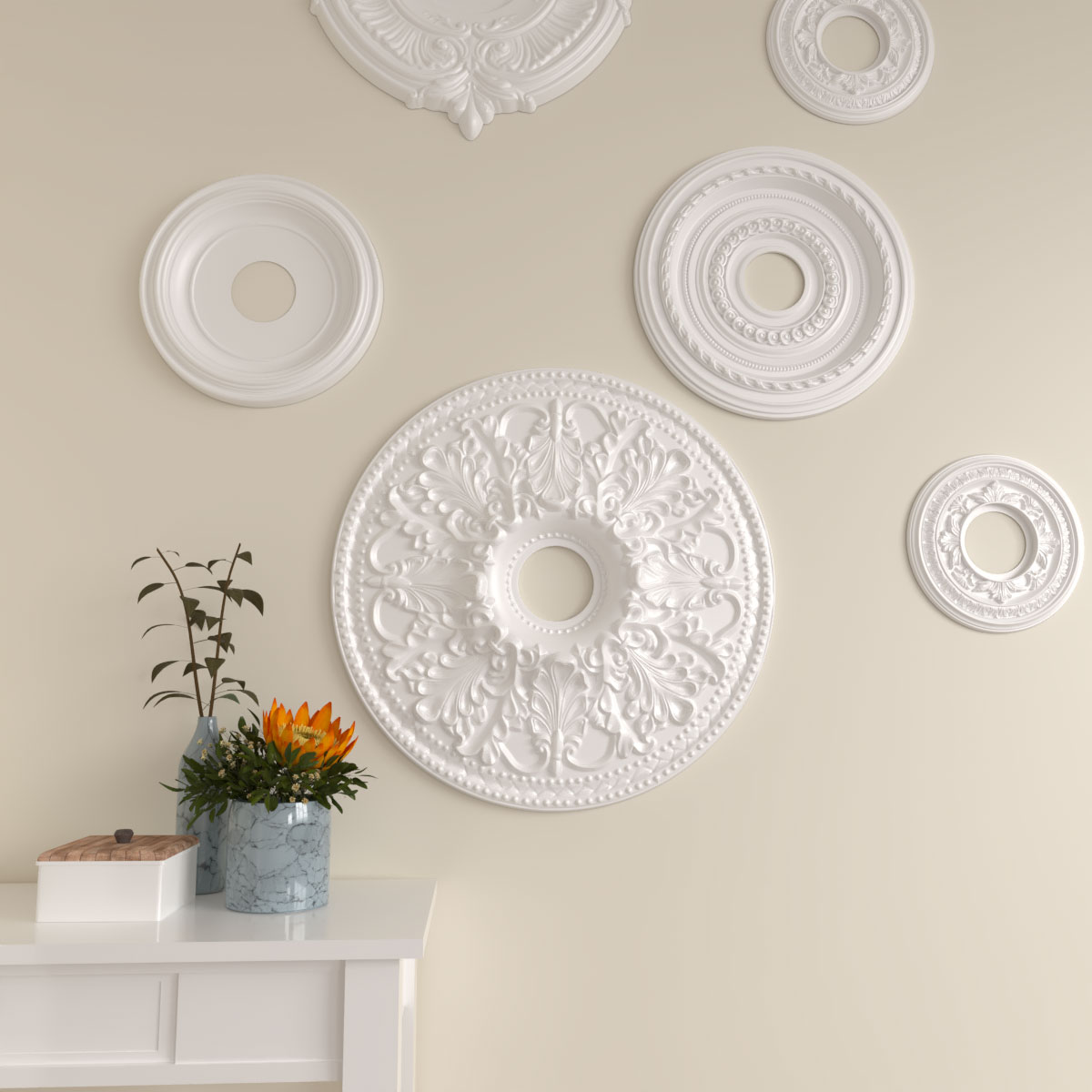 Ekena Millwork CM23AS Ceiling-Medallions - View #6