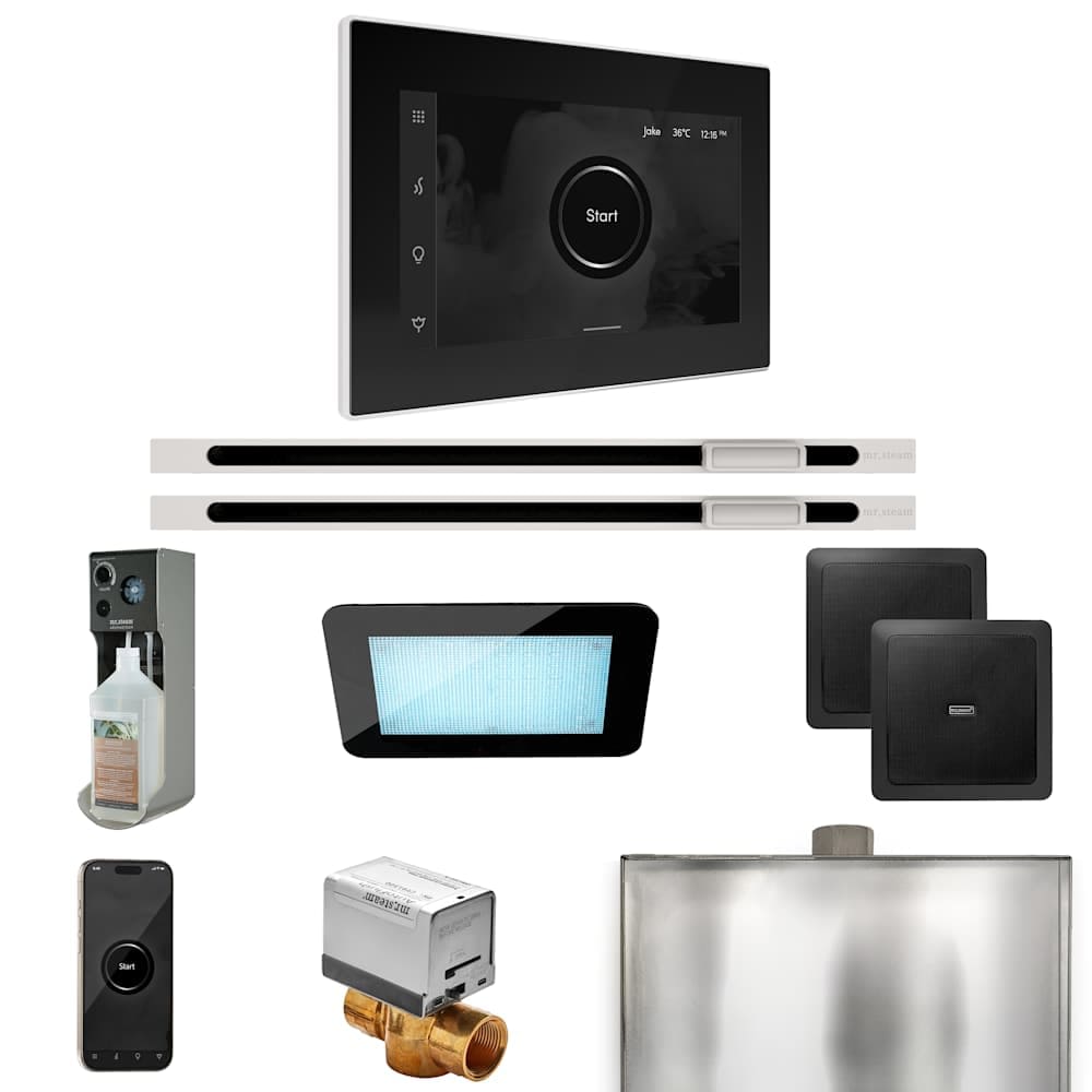  XDRM2XL Xdream Max Linear Package Steam Shower Control Package with Isteamx Control and Linear Steamhead