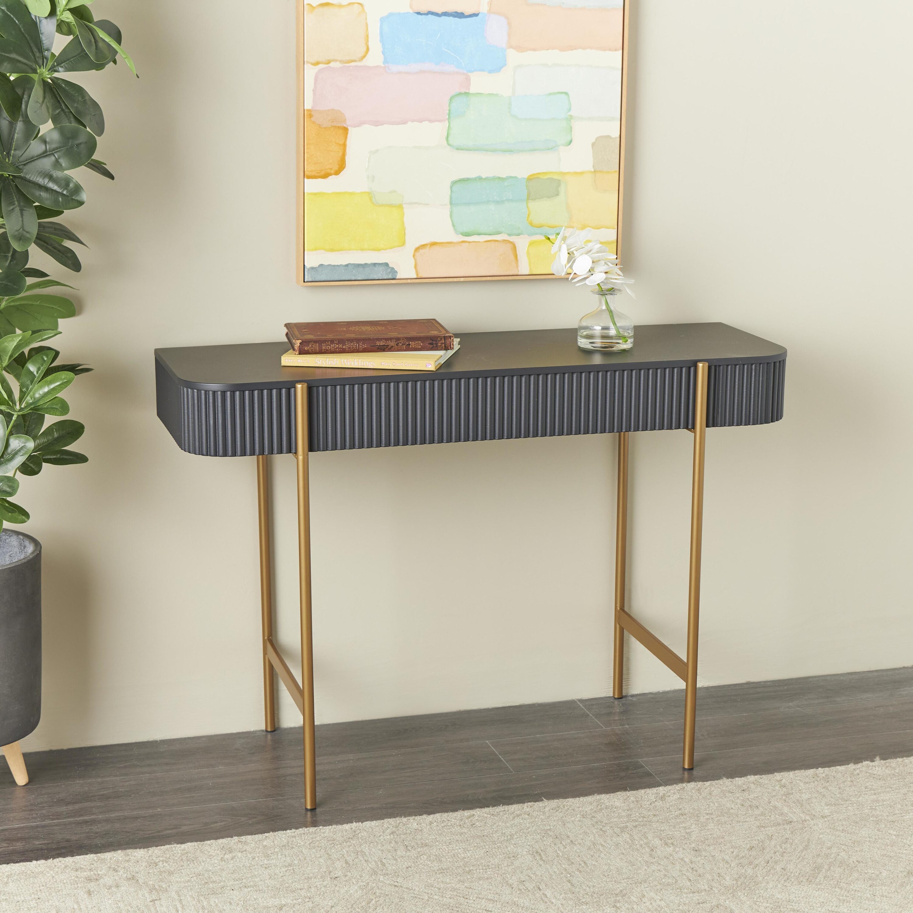 Grayson Lane 822132 Modern 42" Black Console table