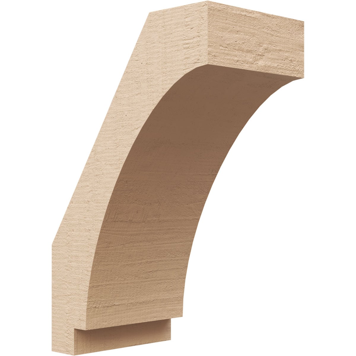 Ekena Millwork BRCUR05X08X12IMPRCPR 5-in x 12-in x 8-in Primed Urethane Imperial Rough Cedar TimberThane Knee Brace