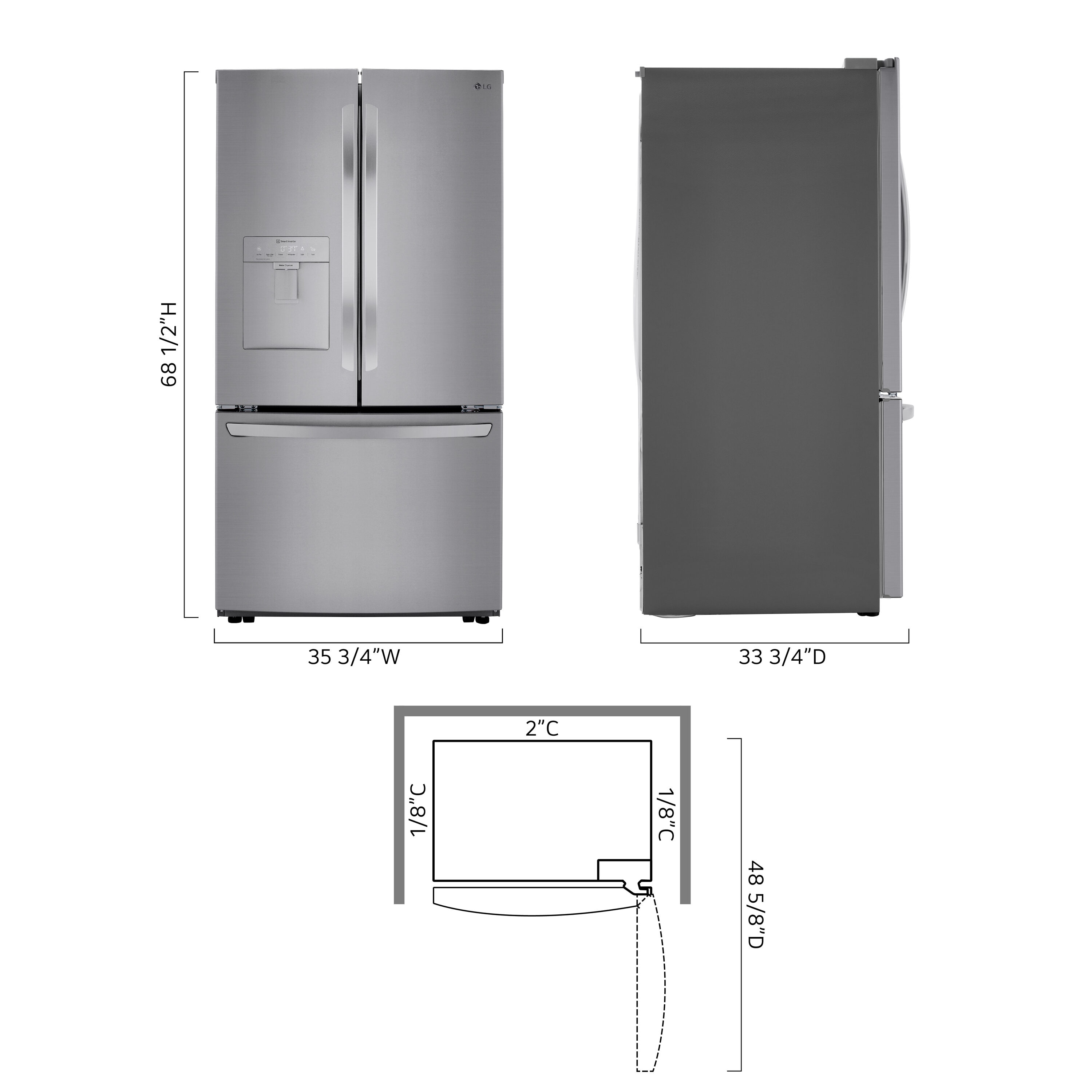 LG LRFWS2906V French-Door-Refrigerators - View #16