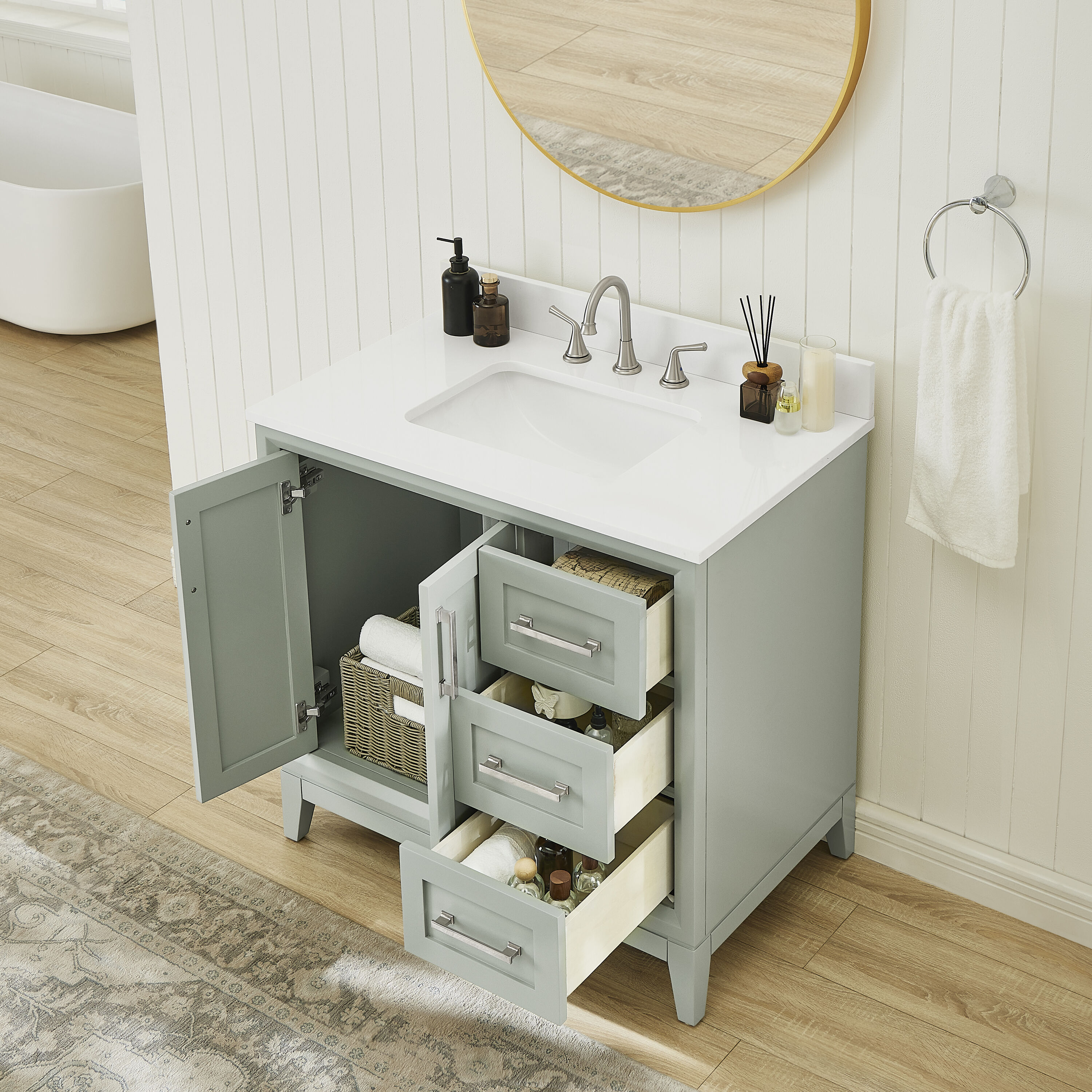Runfine RF110462 Bath-Vanity-Combo - View #3