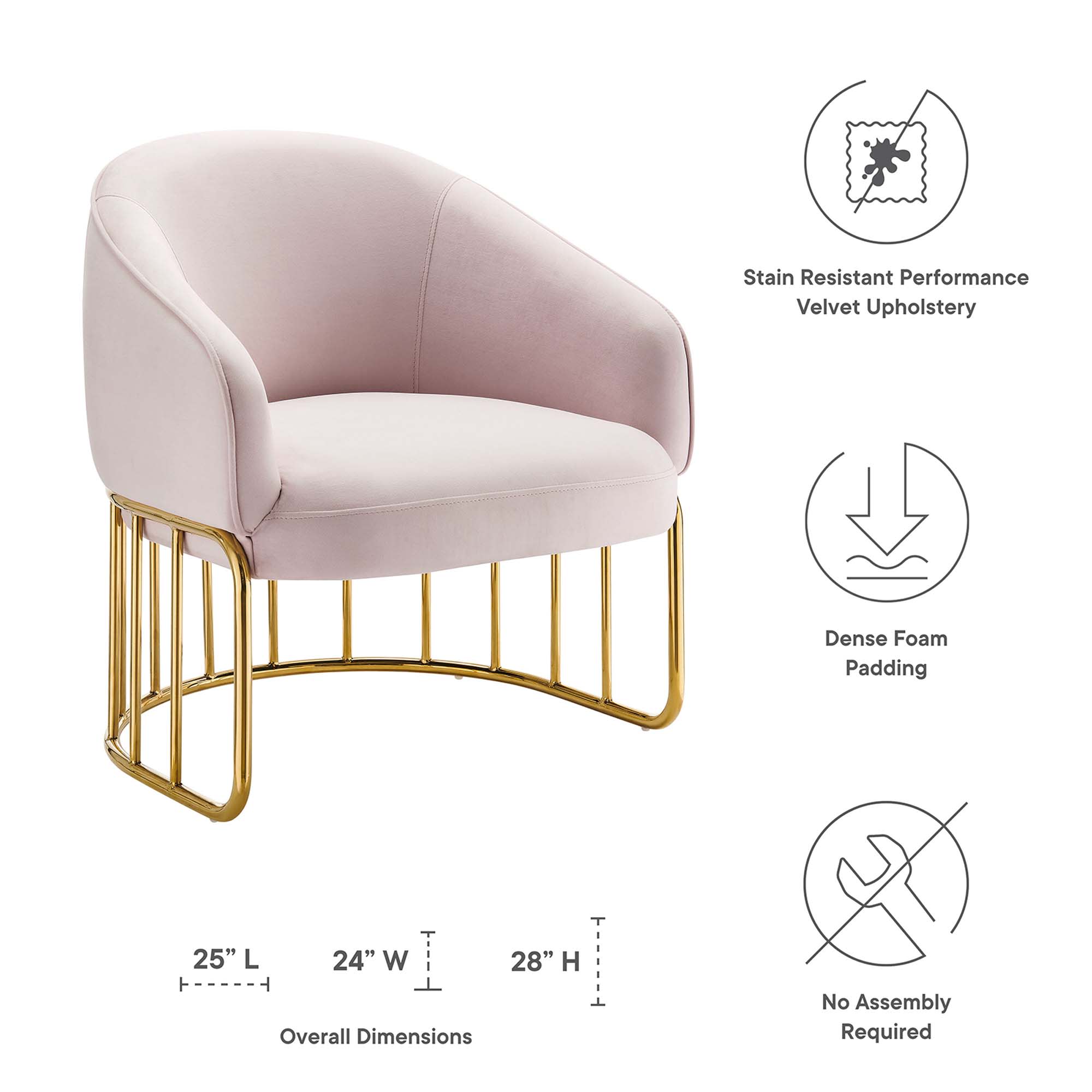 Modway EEI-5025-PNK chairs - View #2