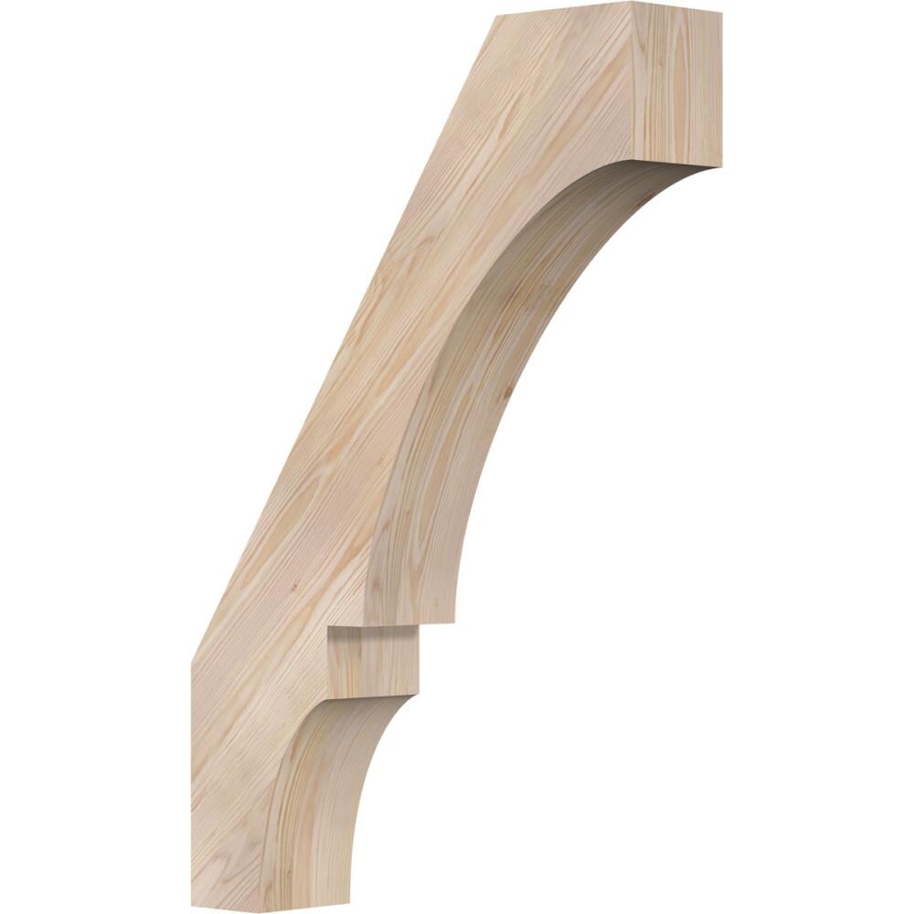 Ekena Millwork BRC06X24X36BOA00SDF 5-1/2-in x 24-in x 36-in Douglas Fir Unfinished Wood Balboa Smooth Knee Brace