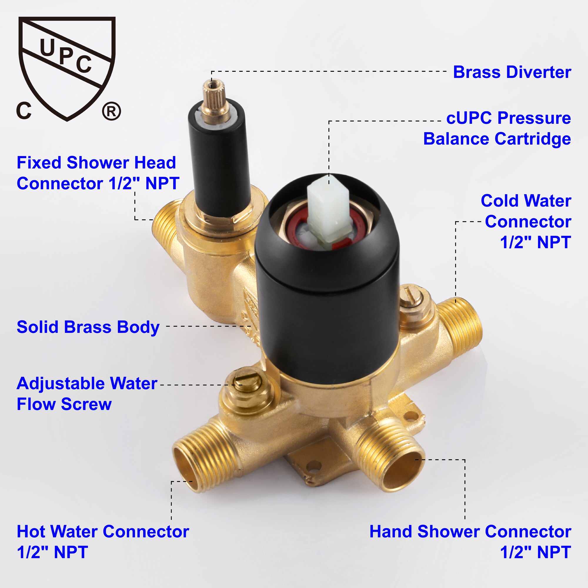 AAZJ NBC-CM70540 Showerhead-Bar-Panels - View #14
