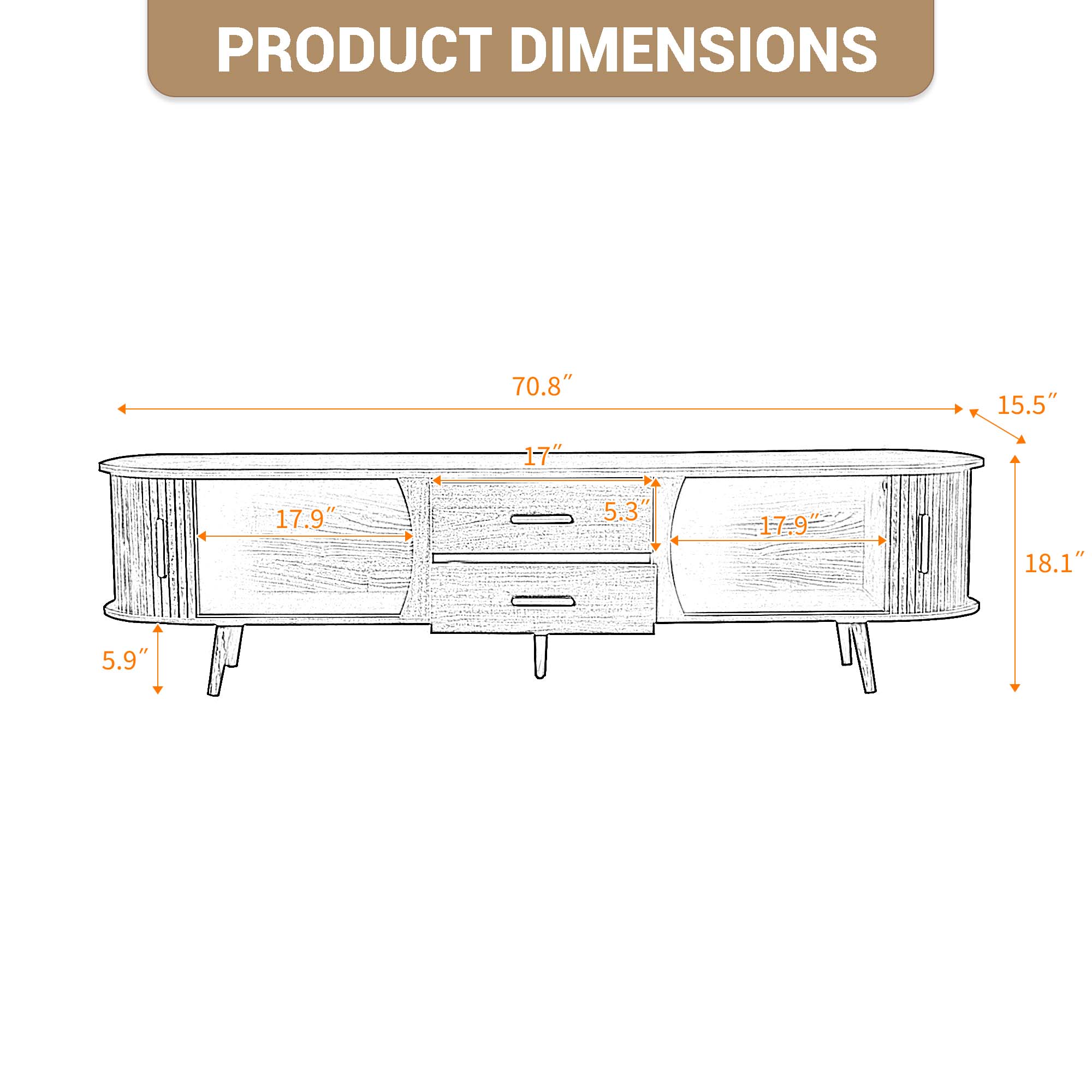 Fun Orange FUN25TV34 Tv-Stands - View #6