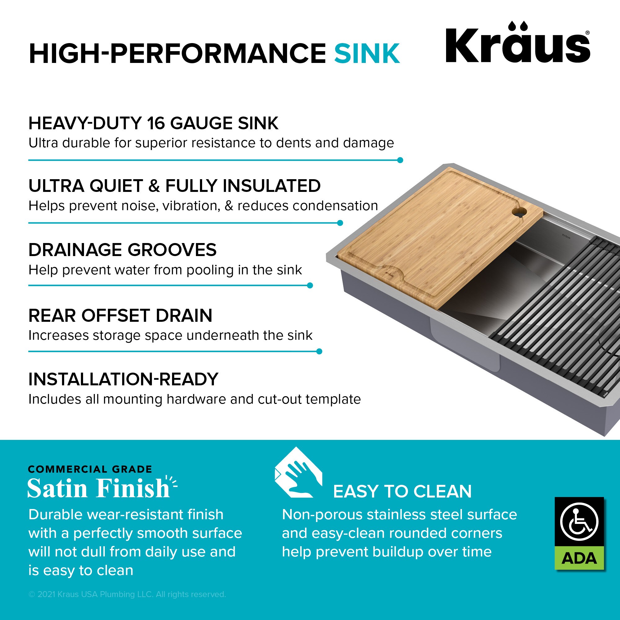 Kraus KWU110-32-5.5 Kitchen-Sinks - View #13