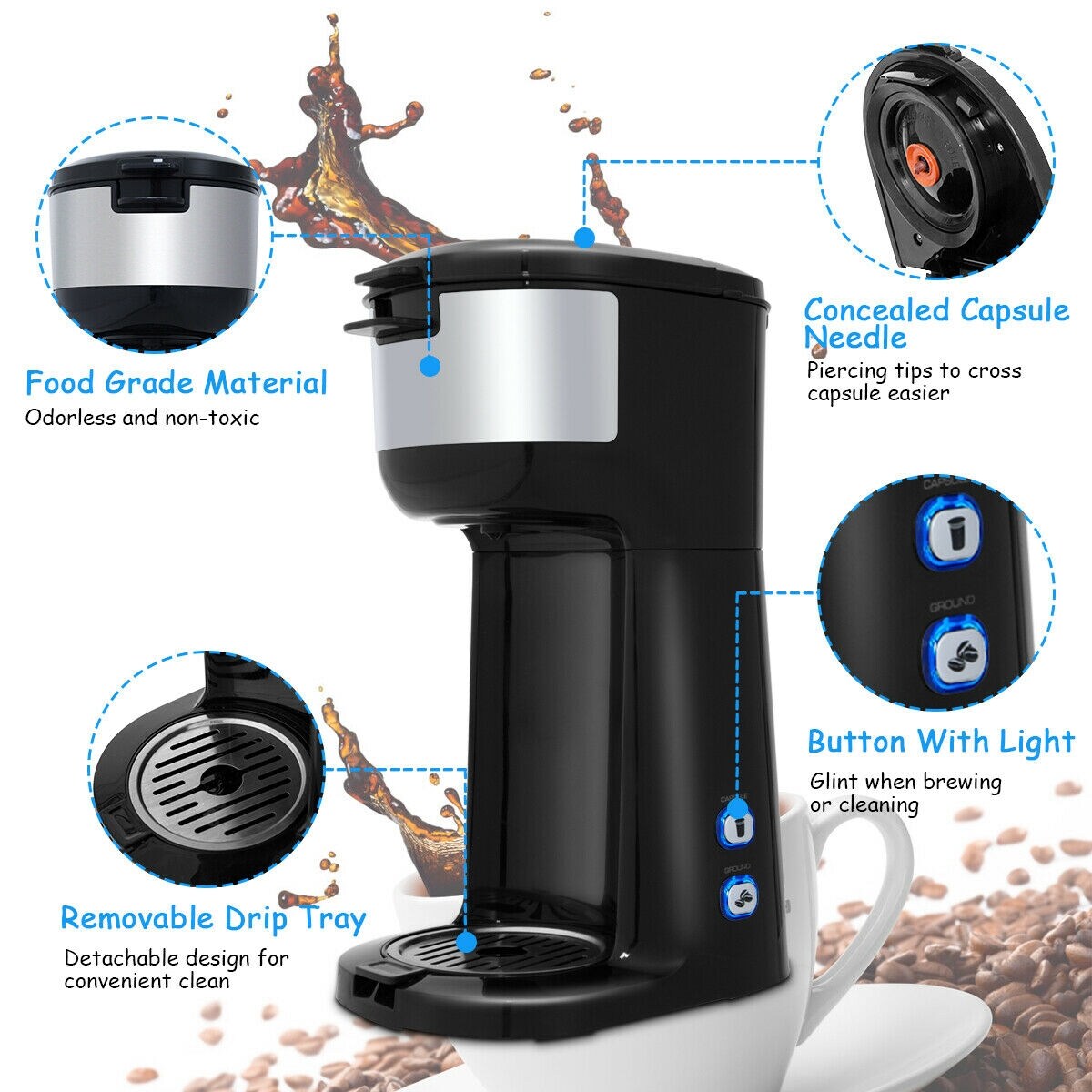 CASAINC CA-HYCJZ6M Sin-Serv-Coffee-Makers - View #7