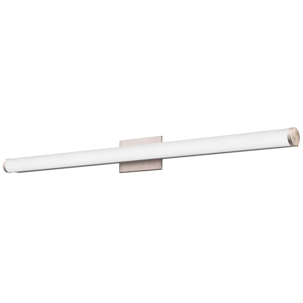 Lithonia Lighting Contemporary cylinder vanity 1-Light Brushed Nickel LED  Modern/Contemporary Vanity Light at