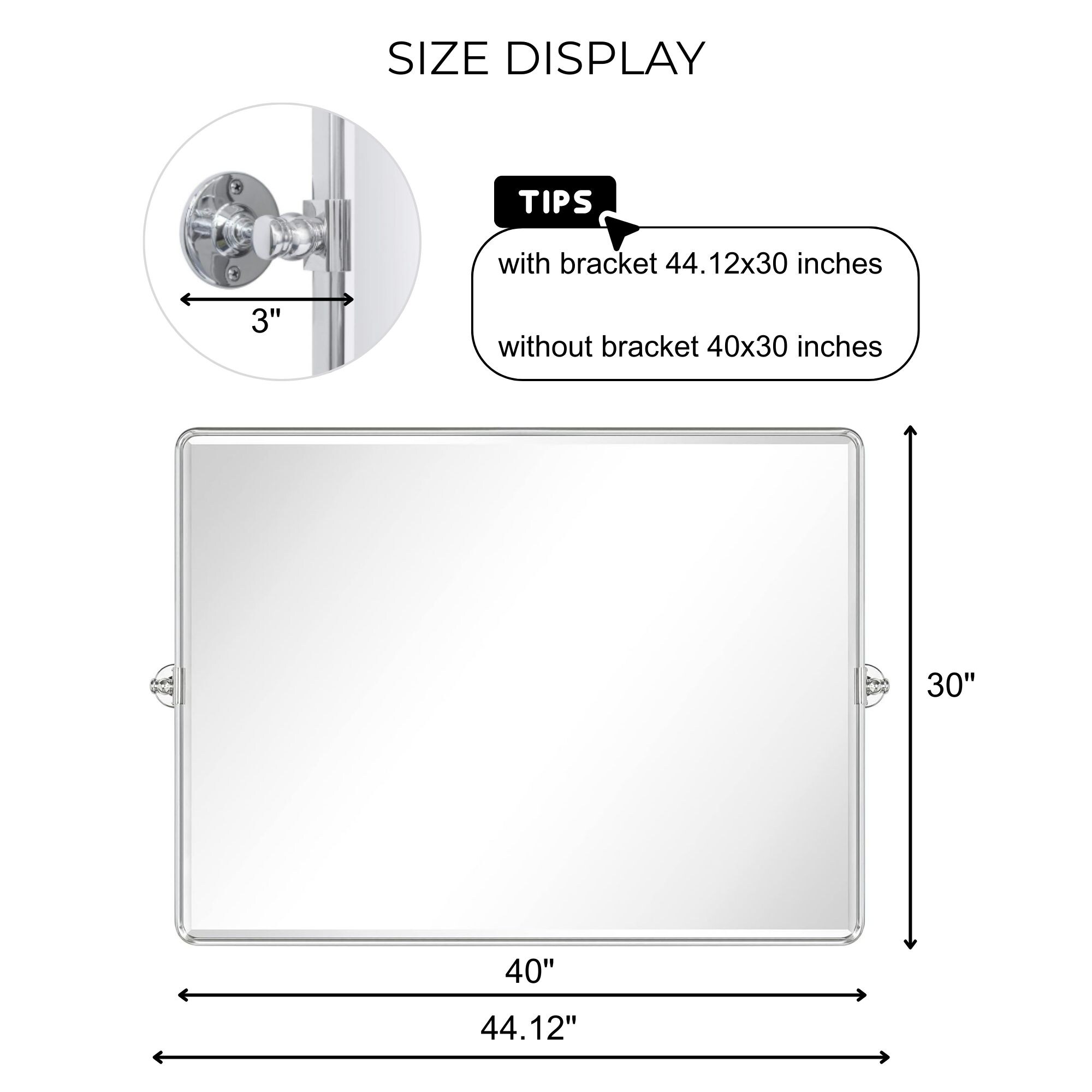 TEHOME GC-00458 Framed-Bath-Mirrors - View #8