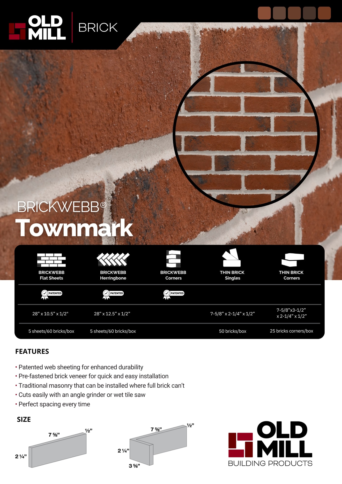 Old Mill Thin Brick Systems BW-370071CS Brick-Veneer - View #5