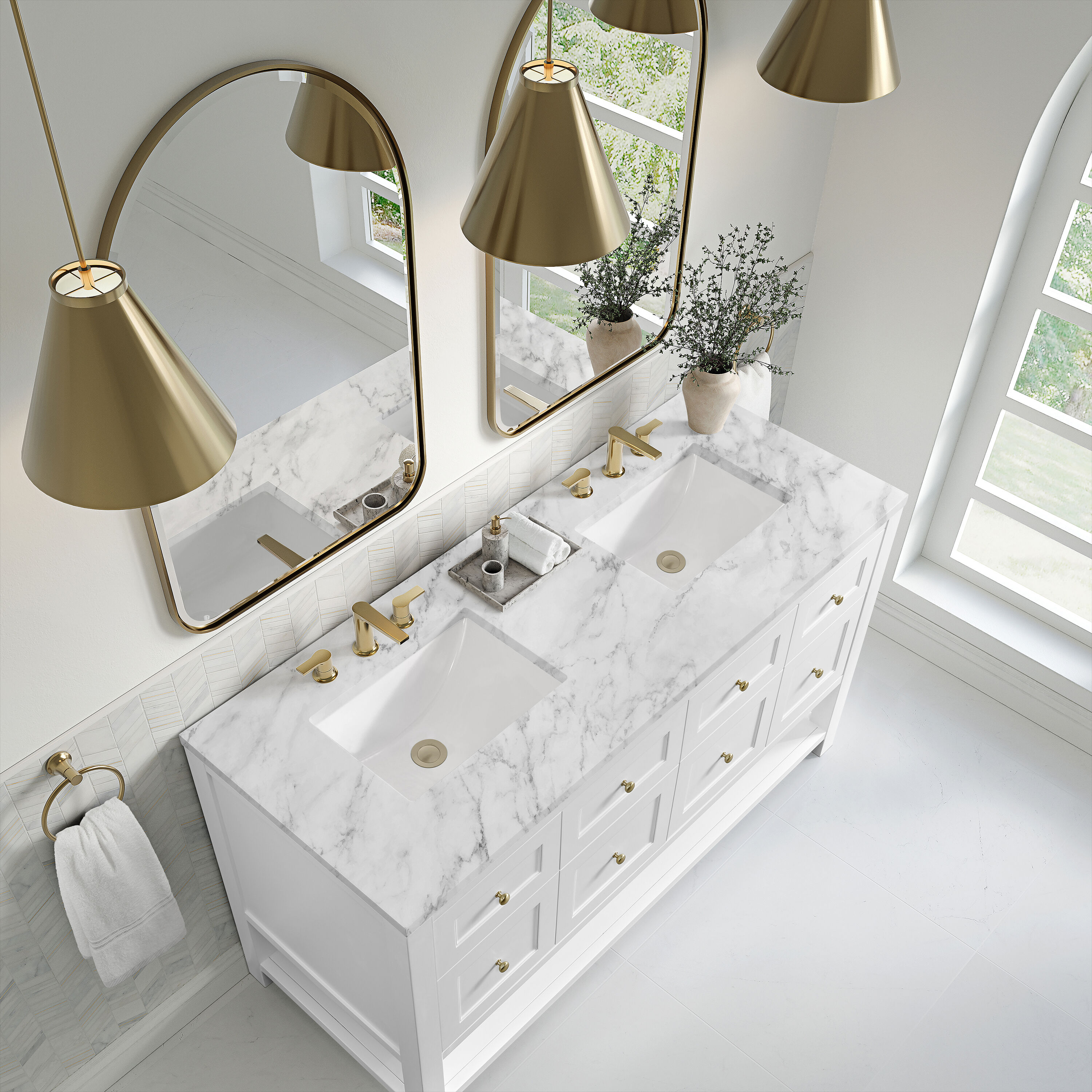 James Martin Vanities 330-V60D-BW-3CAR Bath-Vanity-Combo - View #6