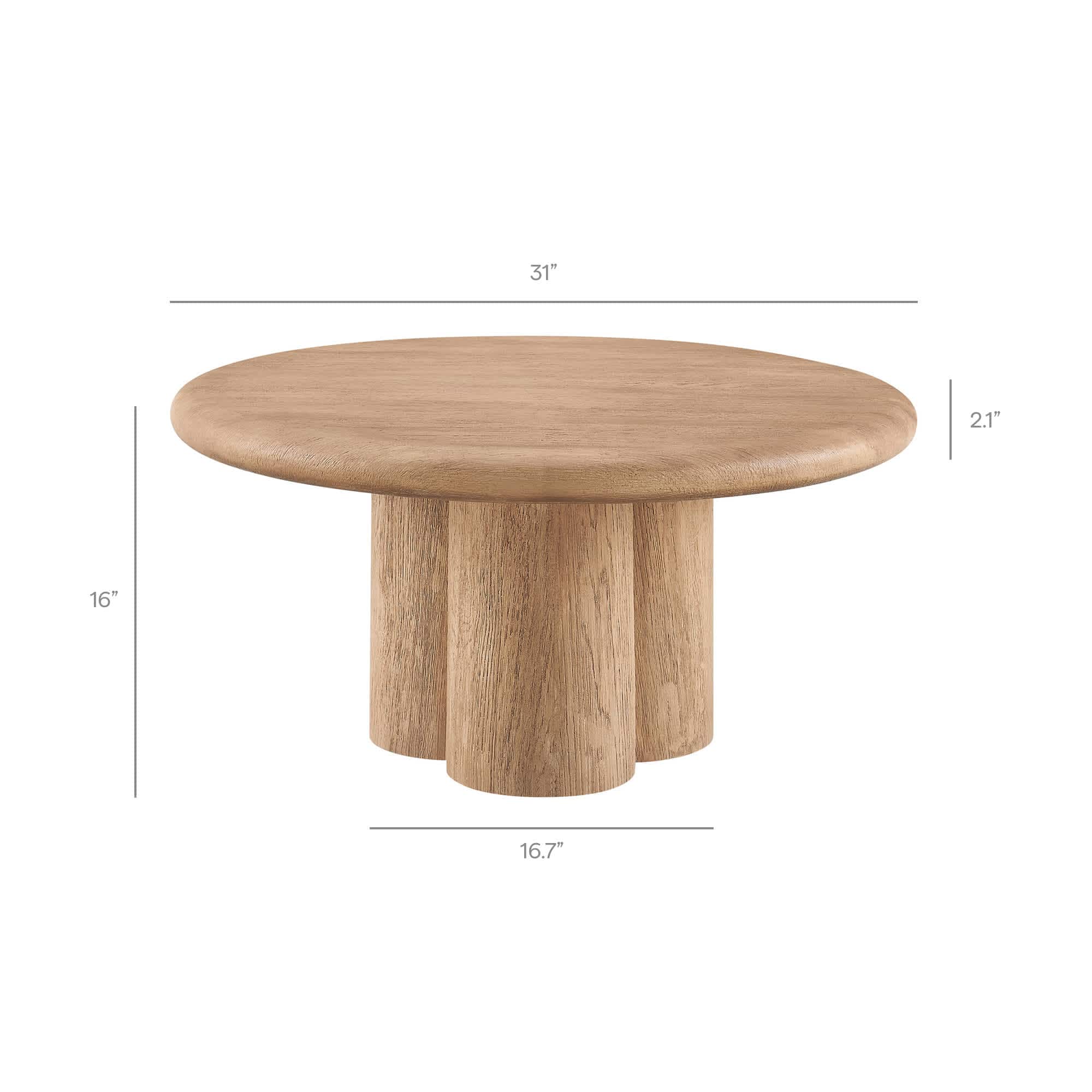 Modway EEI-7620-OAK Patio-Tables - View #3
