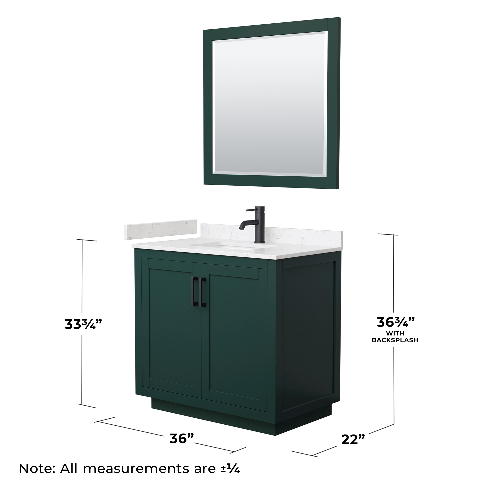 Wyndham Collection WCF292936SGKC2UNSM34 Bath-Vanity-Combo - View #6