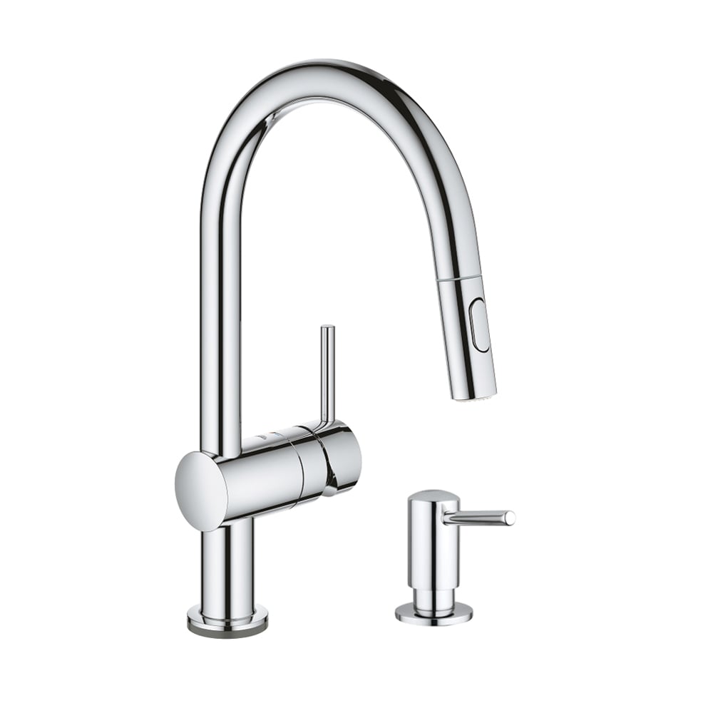 GROHE Minta Chrome Single Pull-out Touch Kitchen with Sprayer Function in the Kitchen Faucets department at Lowes.com