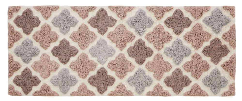 Chesapeake Alloy Moroccan Tile Cotton Anti Skid 2 Piece Bath Rug Set