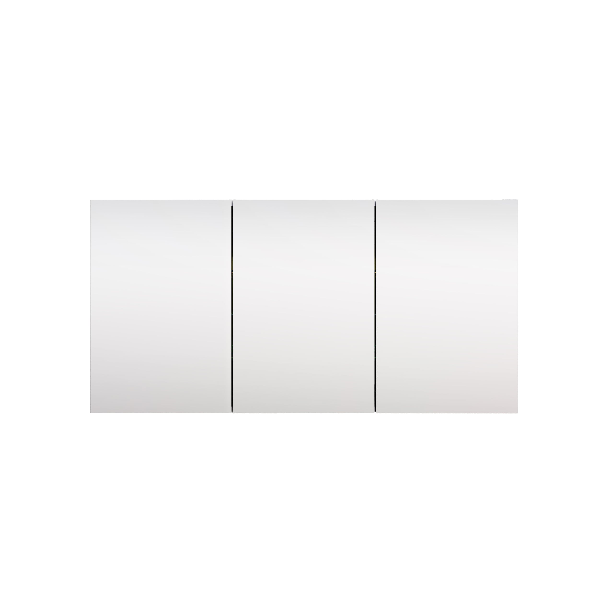 WELLFOR ROSA6030MC ROSA 60-in x 30-in Surface/Recessed Mount Aluminum Mirrored Rectangle Soft Close Medicine Cabinet