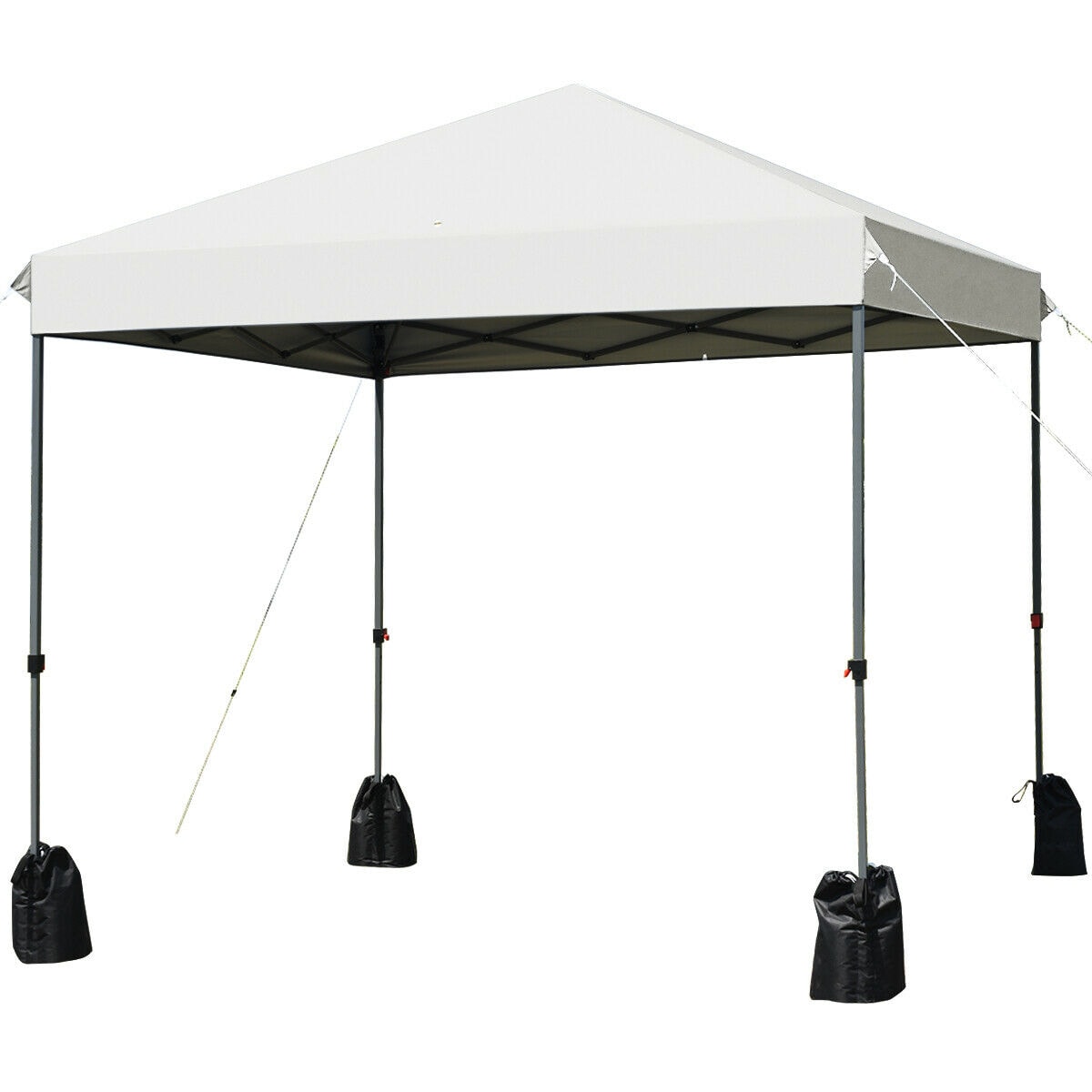 Forclover HBV-0299WH 8-Feet x 8-Feet Square White Pop-up canopy