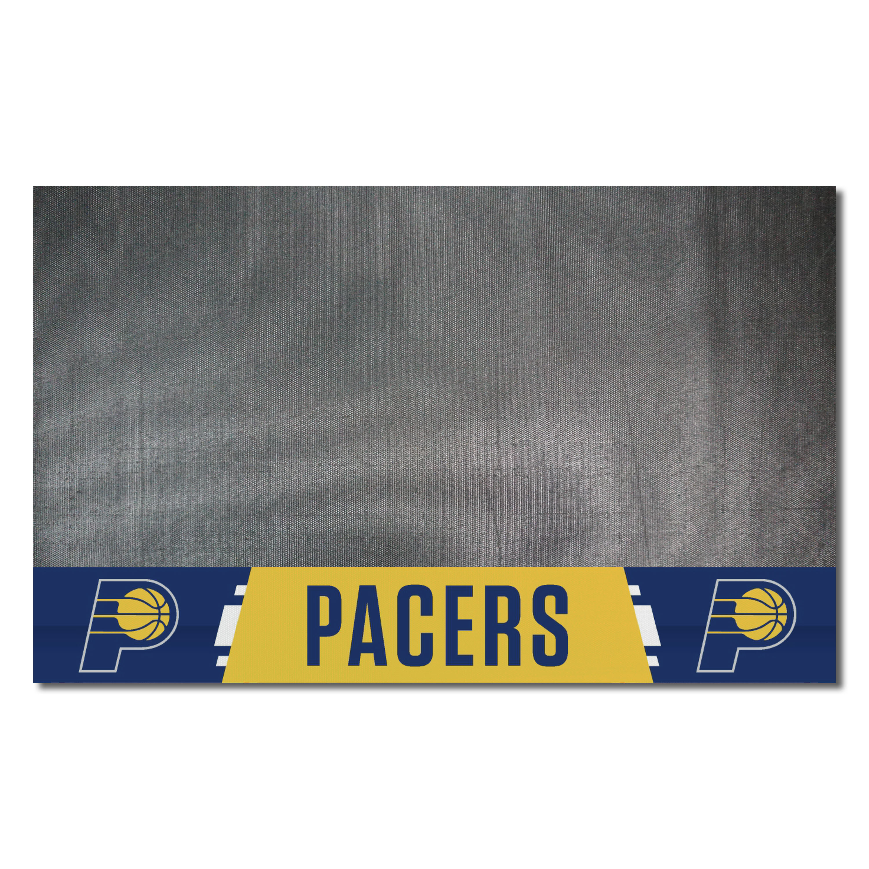 FANMATS 14206 Indiana Pacers Grill Mat Black Vinyl Rectangular Grill Mat