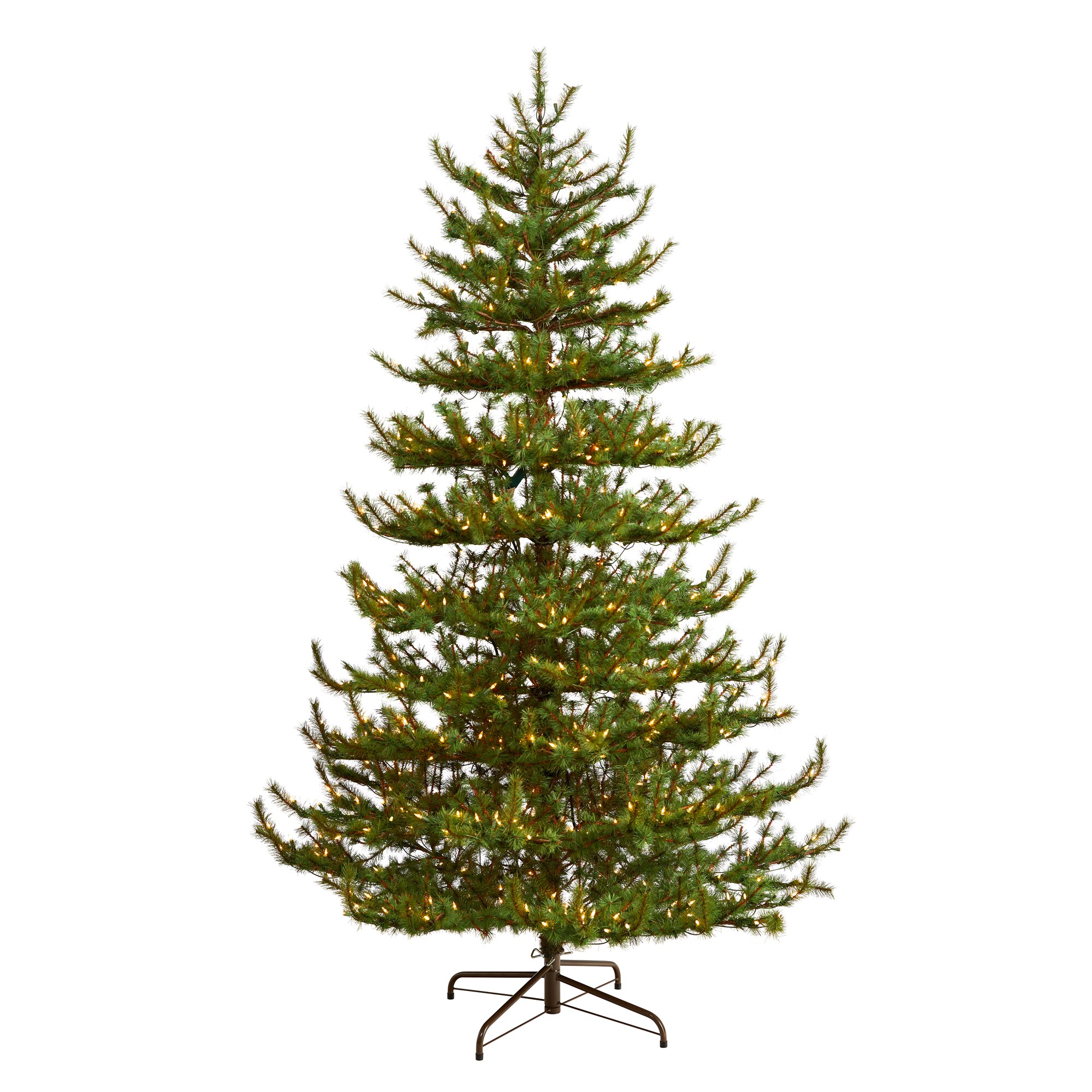 Nearly Natural T3351 8-ft Pine Pre-lit Artificial Christmas Tree with Clear LED Lights