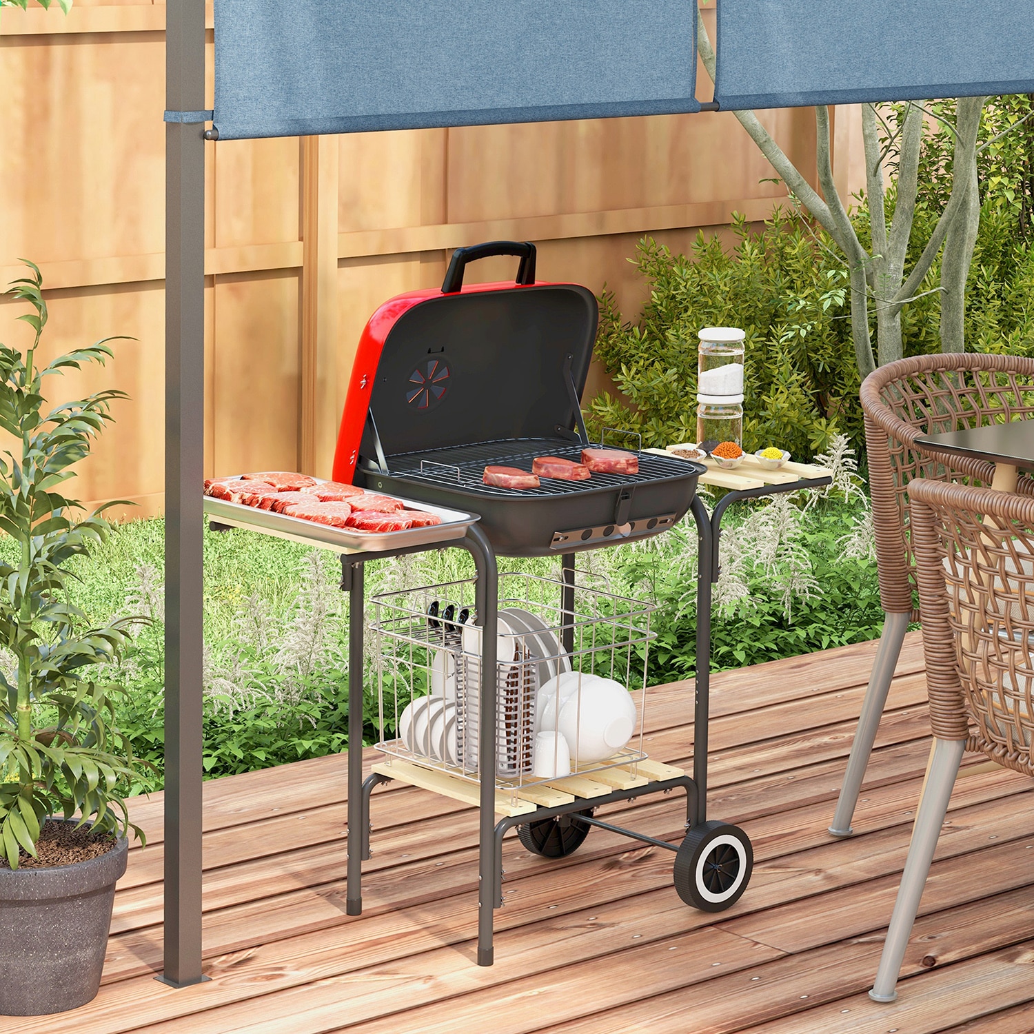 GZMR GZ-W22294 Charcoal-Grills - View #2