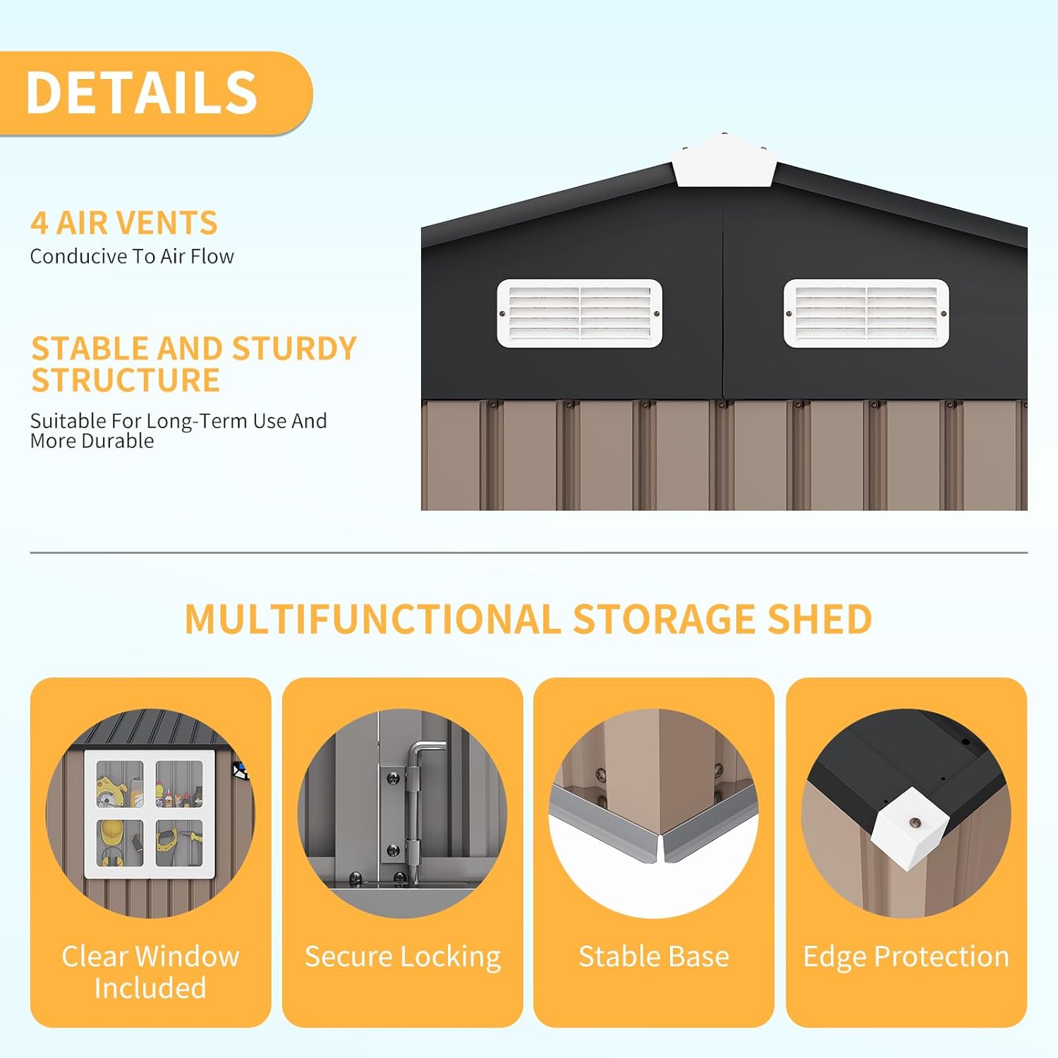 Garvee MIHHZ-H432SVARC4K Metal-Storage-Buildings-Sheds - View #9