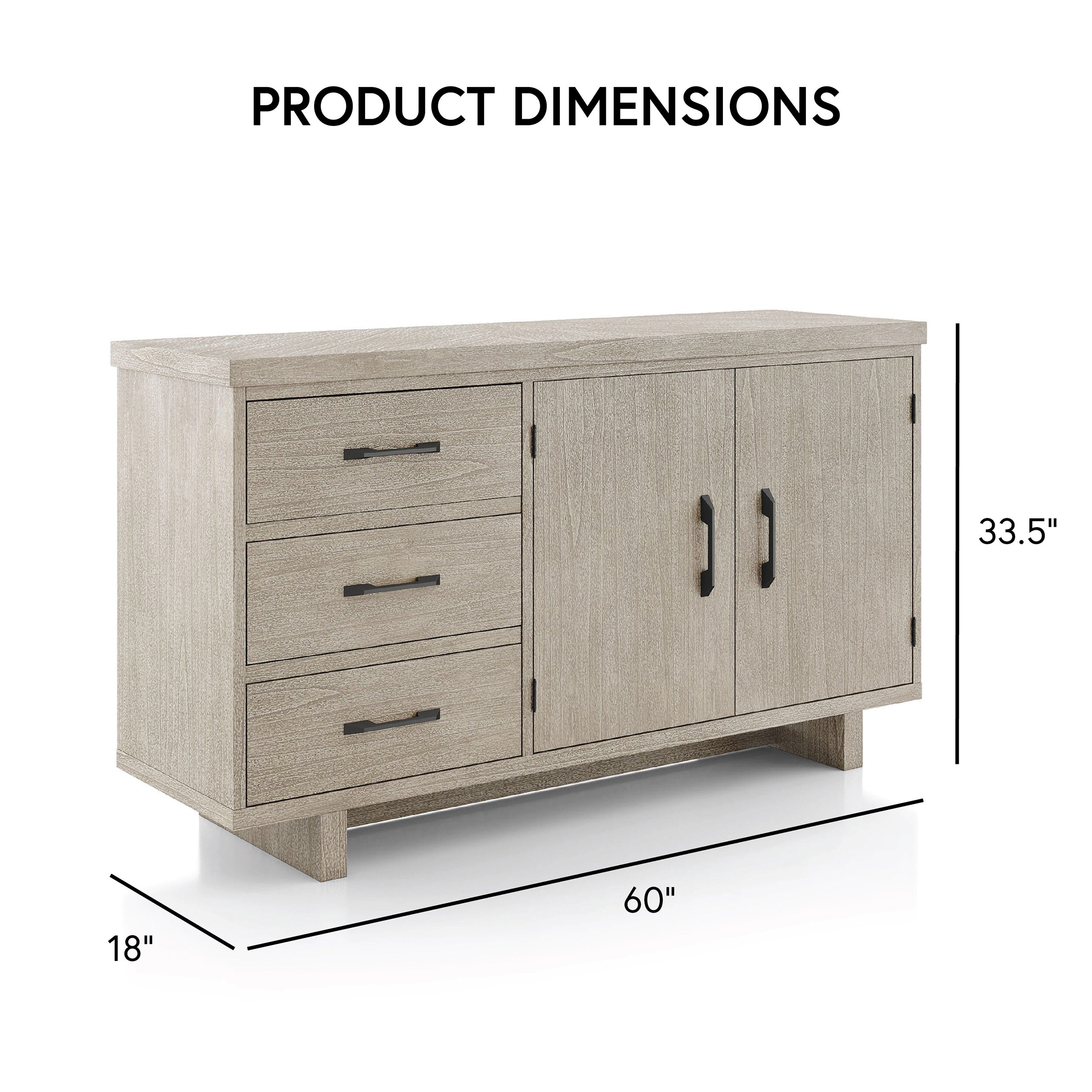 Furniture of America IDF-N3410NT-SV Dining-Kitchen-Storarge - View #3