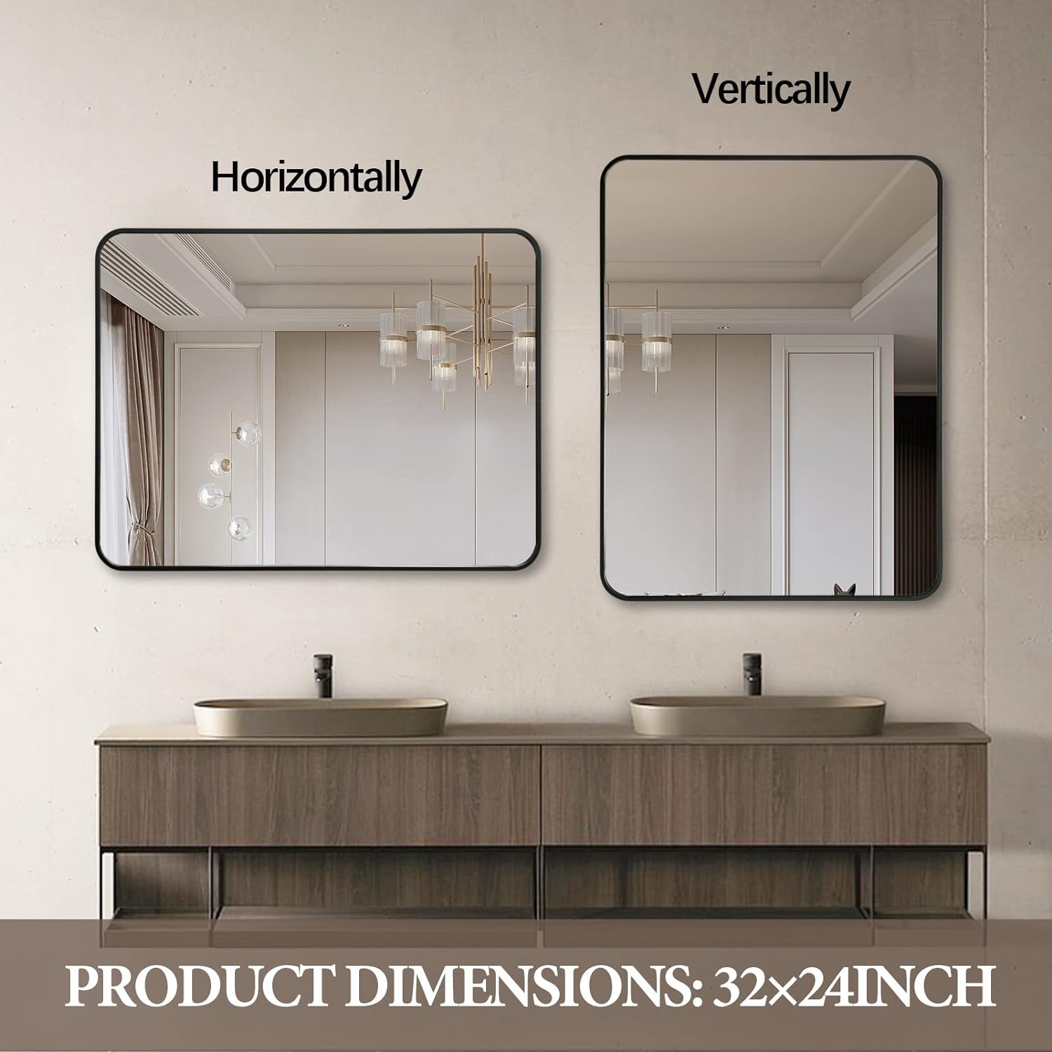 ToolCat BZ-2-24-JYG Framed-Bath-Mirrors - View #3